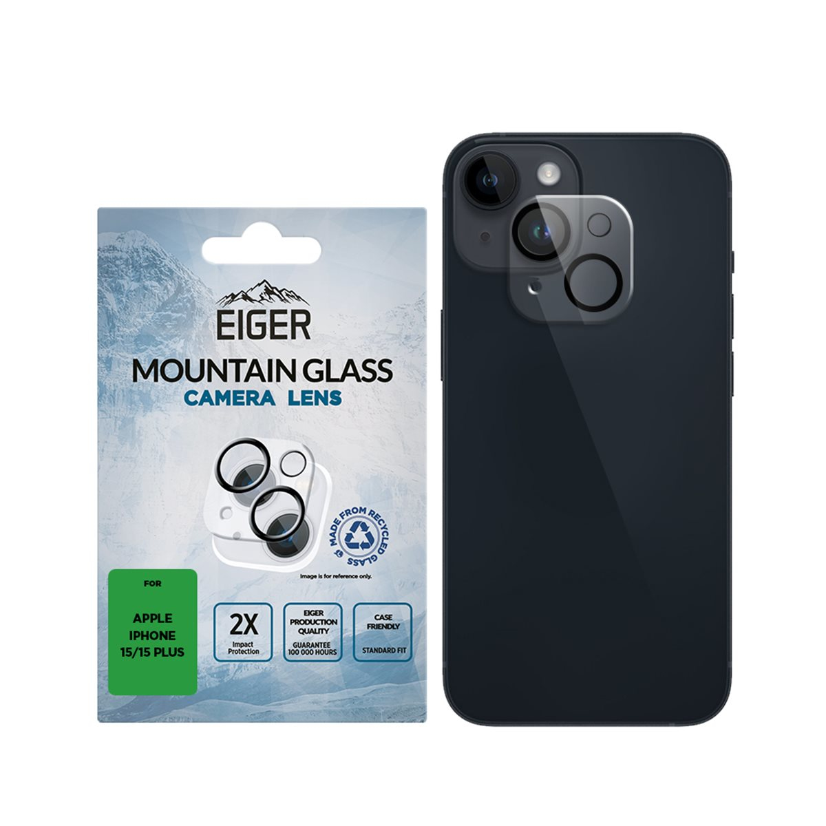 EIGER Mountain Glass Lens Kameralinsskydd Apple 1 styck