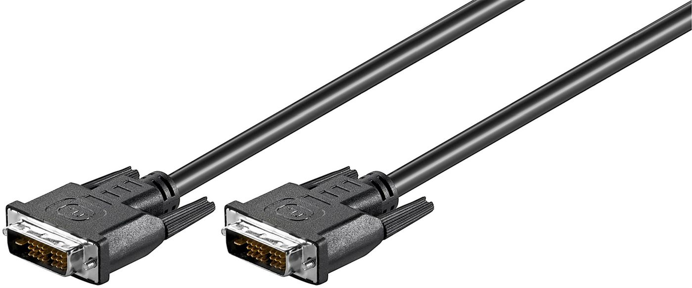 Microconnect 1m DVI-D M/M DVI-kabel Svart