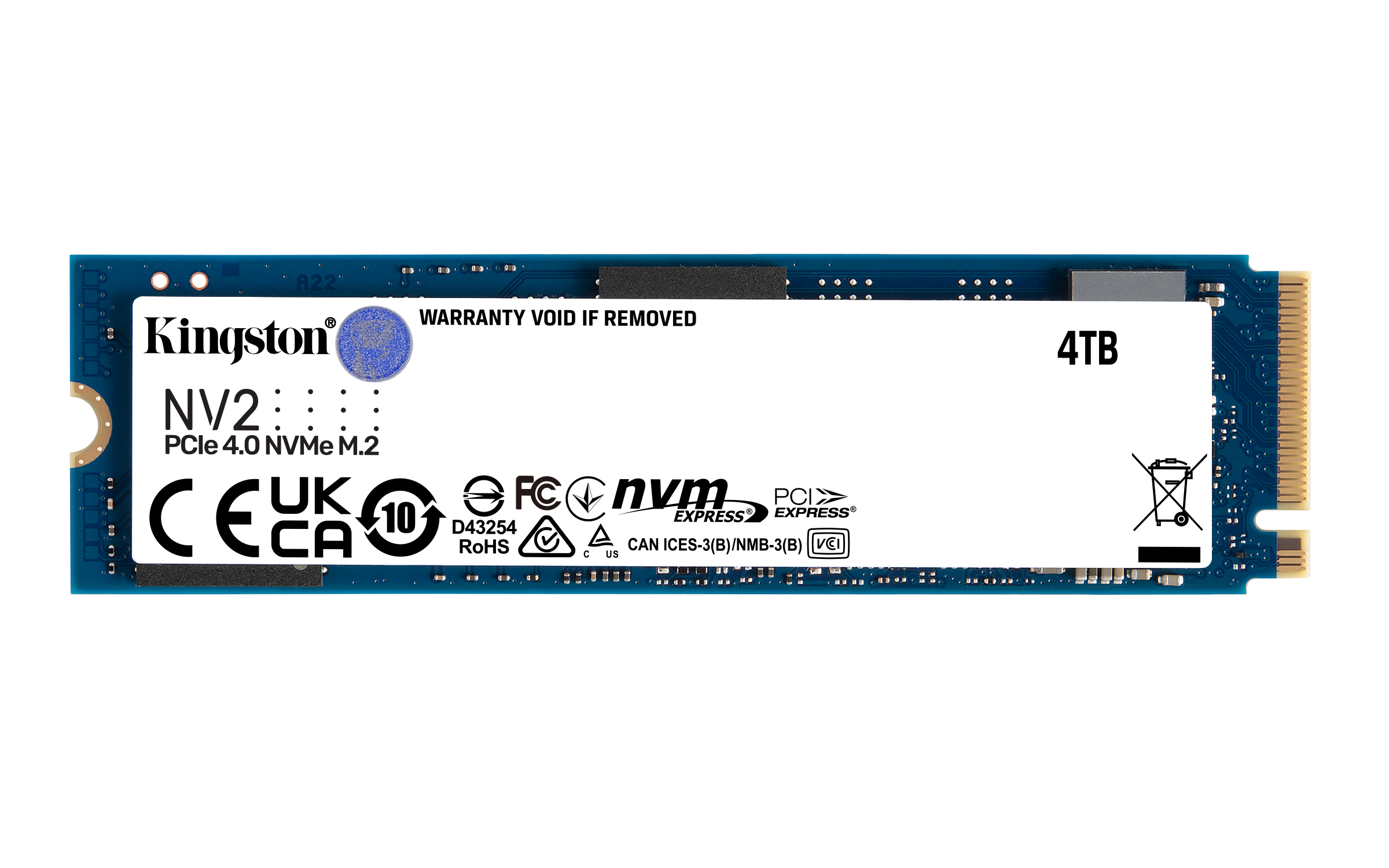 Kingston Technology NV2 M.2 4 TB PCI Express 4.0 NVMe