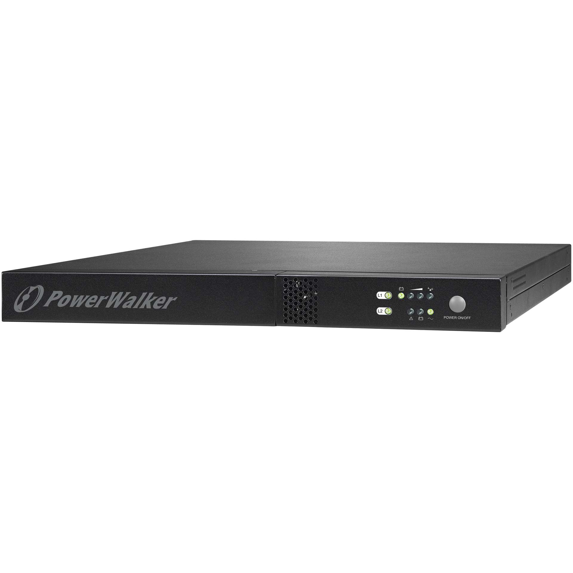 PowerWalker VFI 1000 R1U strömskydd (UPS) Dubbelkonvertering (Online) 1 kVA 800 W 3 AC-utgångar