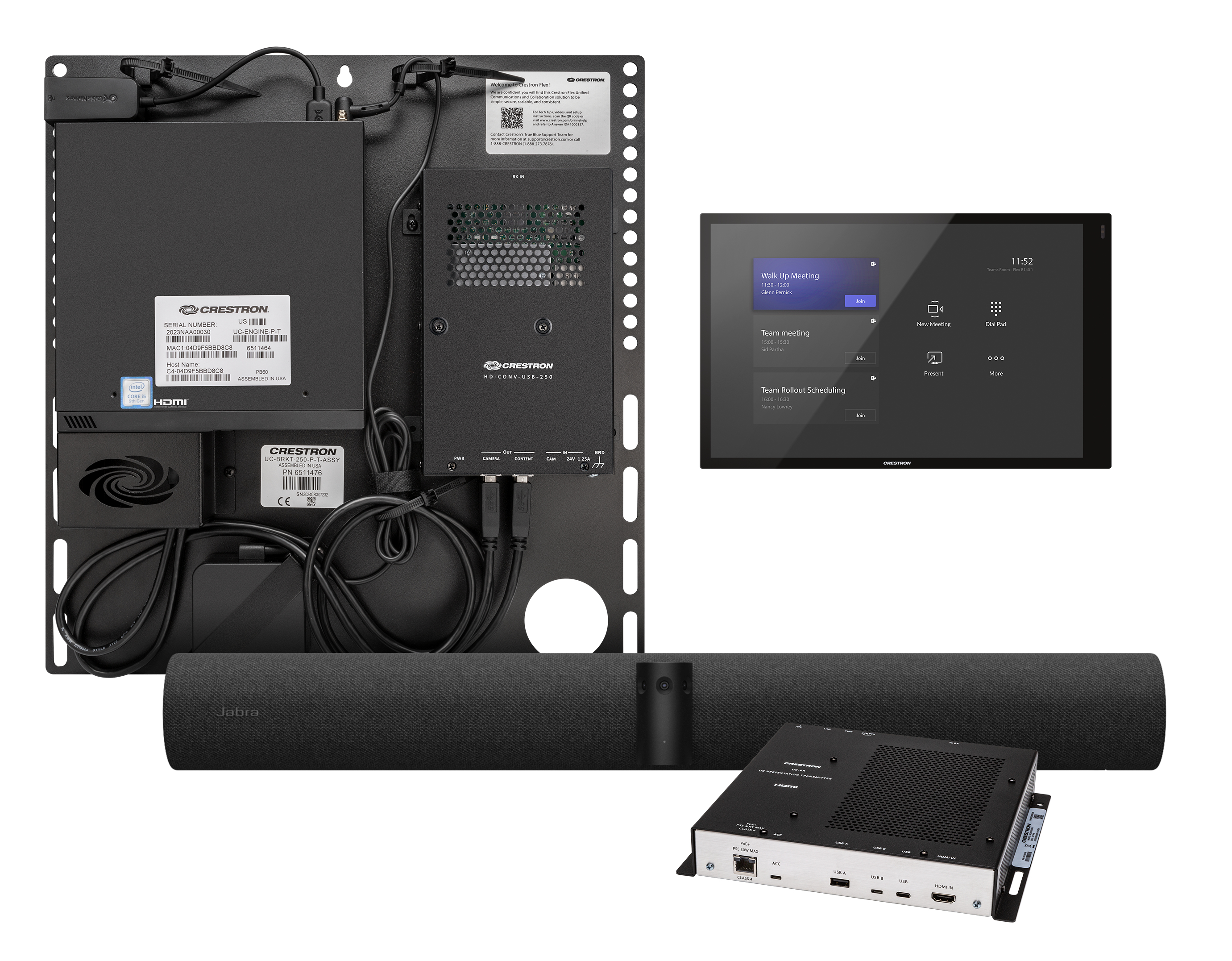Crestron Flex Advanced Small Room videokonferenssystem 13 MP Nätverksansluten (Ethernet) Videokonferenssystem för grupper