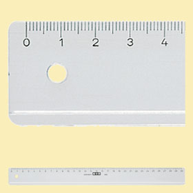 M+R 1120 - 0000 Skrivbordslinjal 200 mm Polystyren Transparent 1 styck