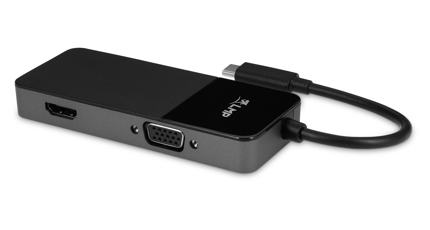 LMP 24174 0,11 m USB Type-C HDMI + VGA (D-Sub) Svart