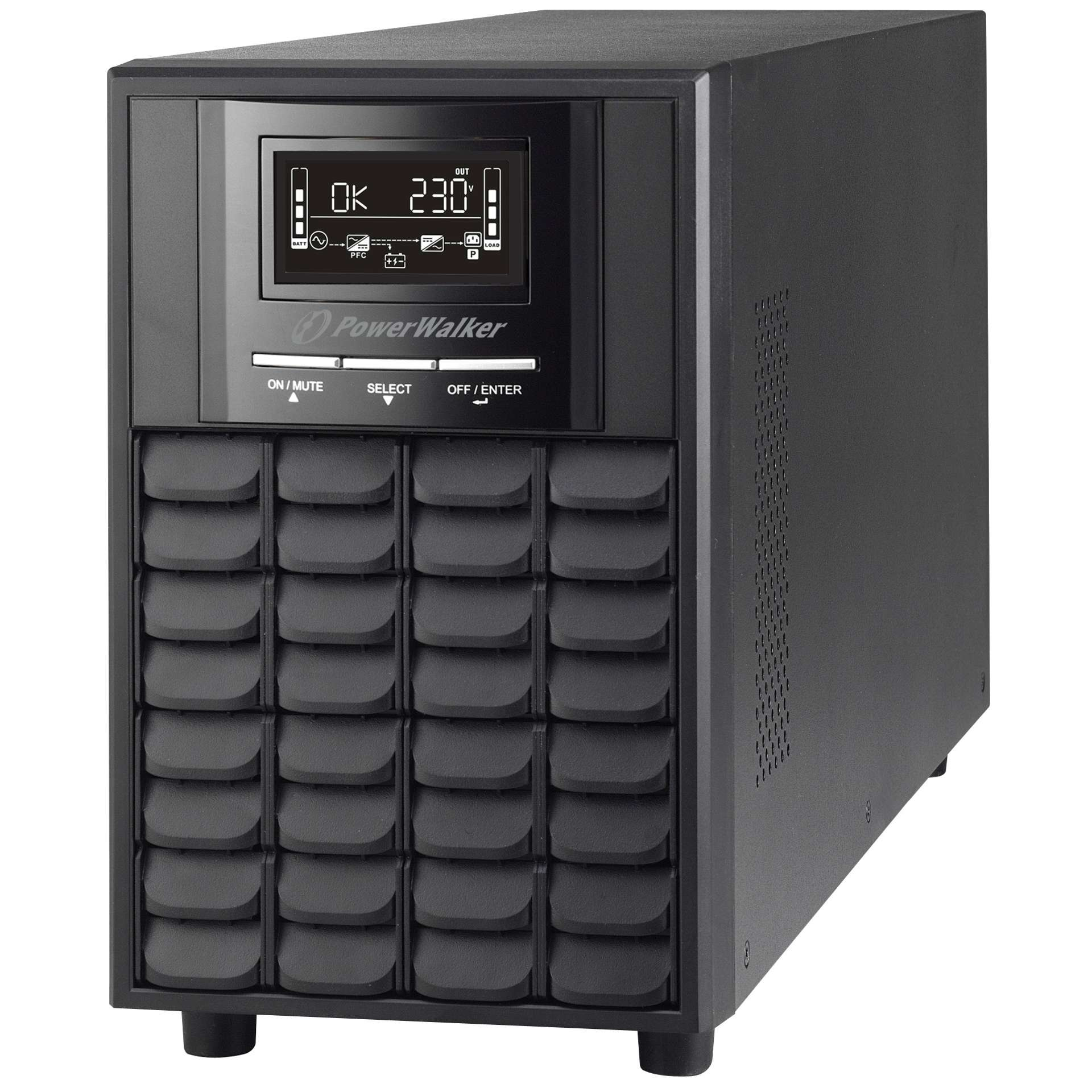 PowerWalker VI 2000 CW IEC UK strömskydd (UPS) Linjeinteraktiv 2 kVA 1400 W 8 AC-utgångar