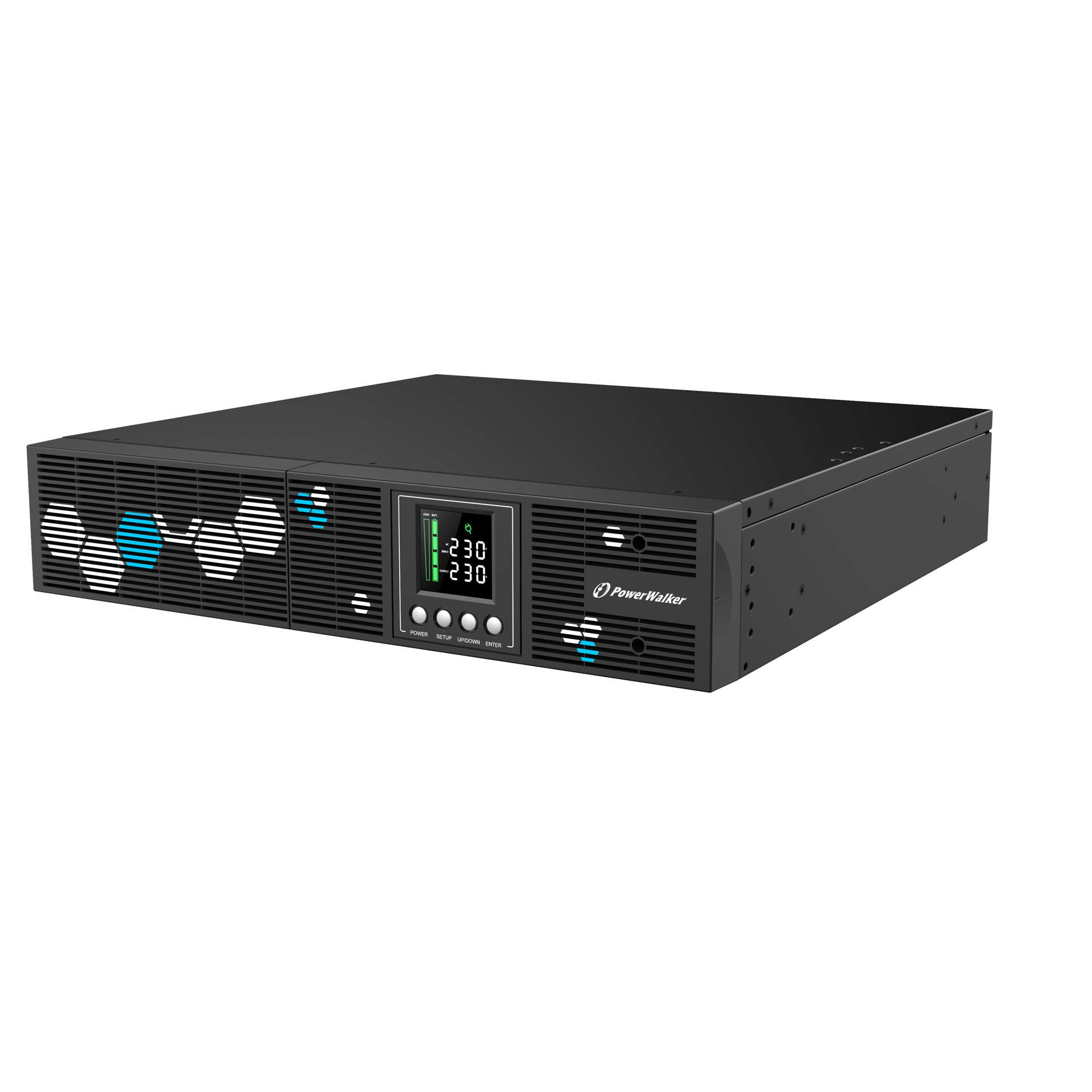 PowerWalker VI 2000 RLP Linjeinteraktiv 2 kVA 1800 W 8 AC-utgångar