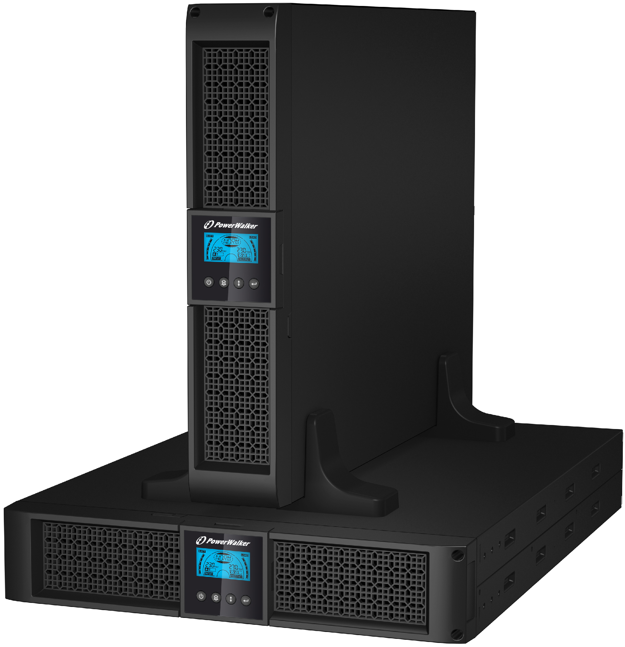 PowerWalker VI 3000RT LCD 3 kVA 2700 W 9 AC-utgångar
