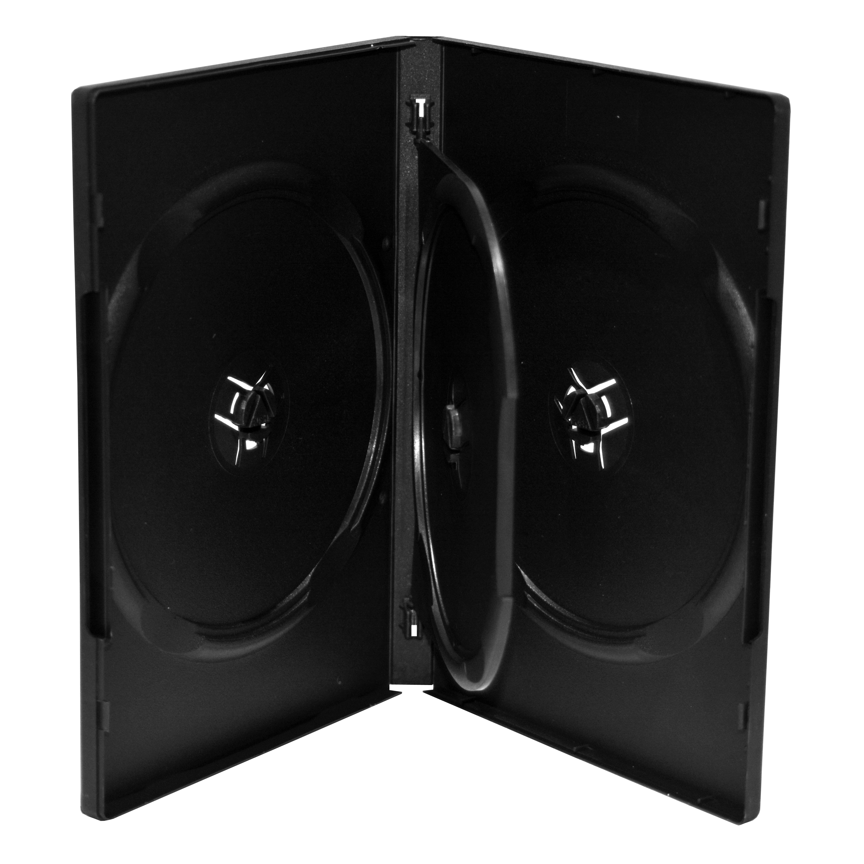 MediaRange BOX17 fodral till optiska skivor DVD-fodral 4 diskar Svart