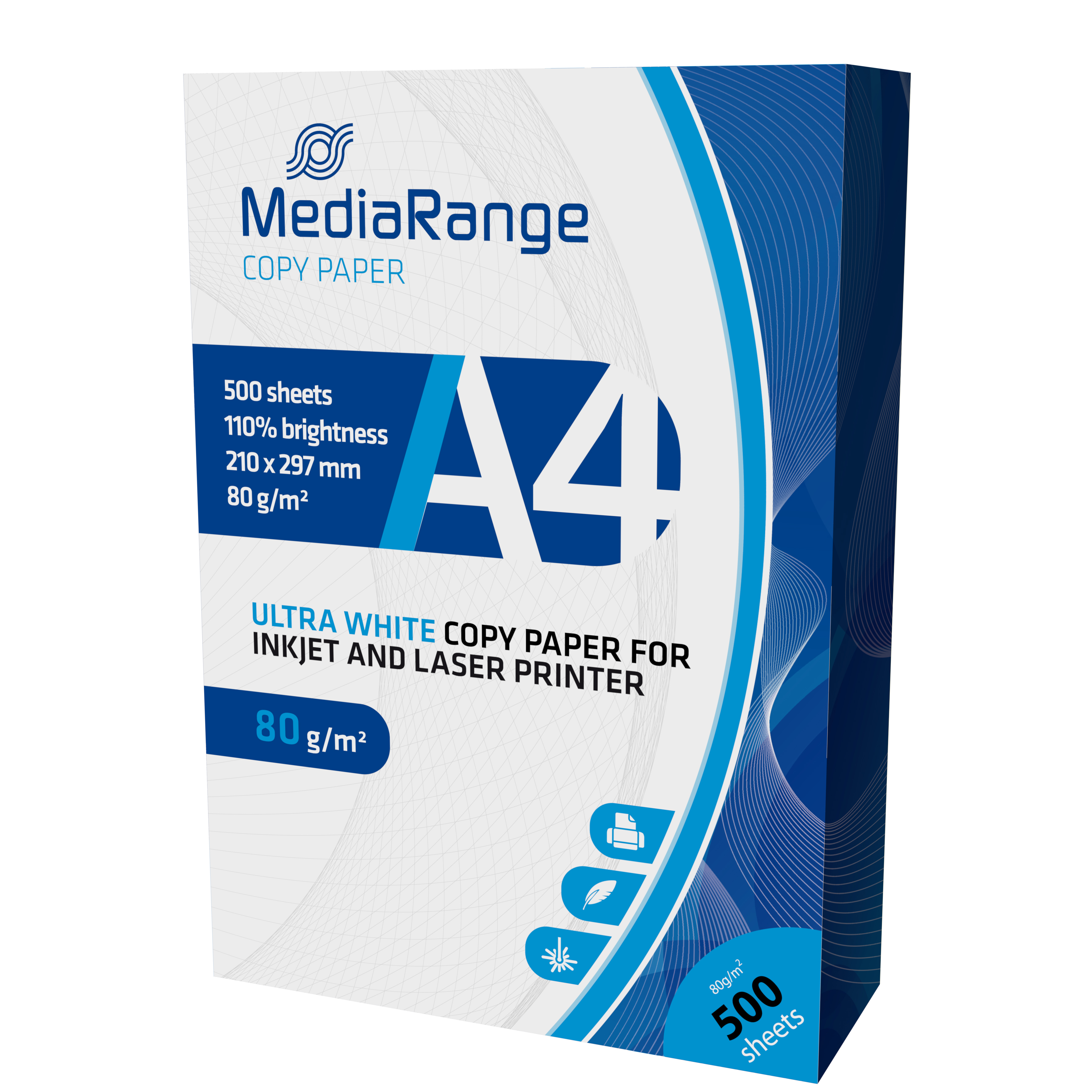 MediaRange MRINK110 datapapper A4 (210x297 mm) Matt 500 ark Vit