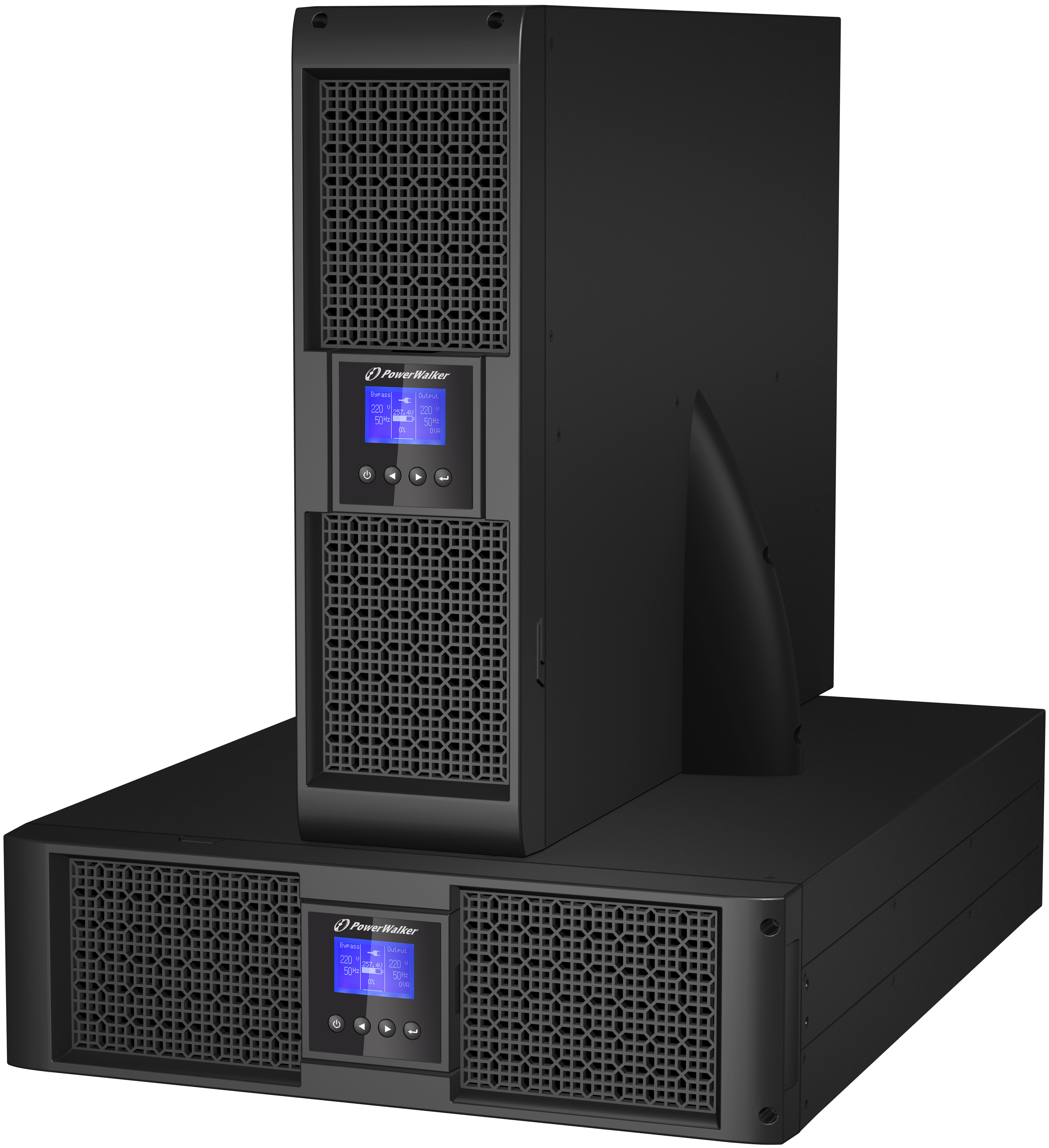 PowerWalker VFI 6000P/RT LCD Dubbelkonvertering (Online) 6 kVA 5400 W 6 AC-utgångar