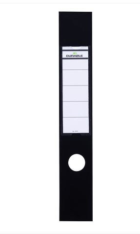 Durable ORDOFIX 60 mm självhäftande etiketter Rektangel Svart 10 styck