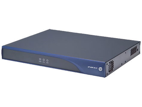 Hewlett Packard Enterprise MSR20-21 kabelansluten router Snabb Ethernet Blå