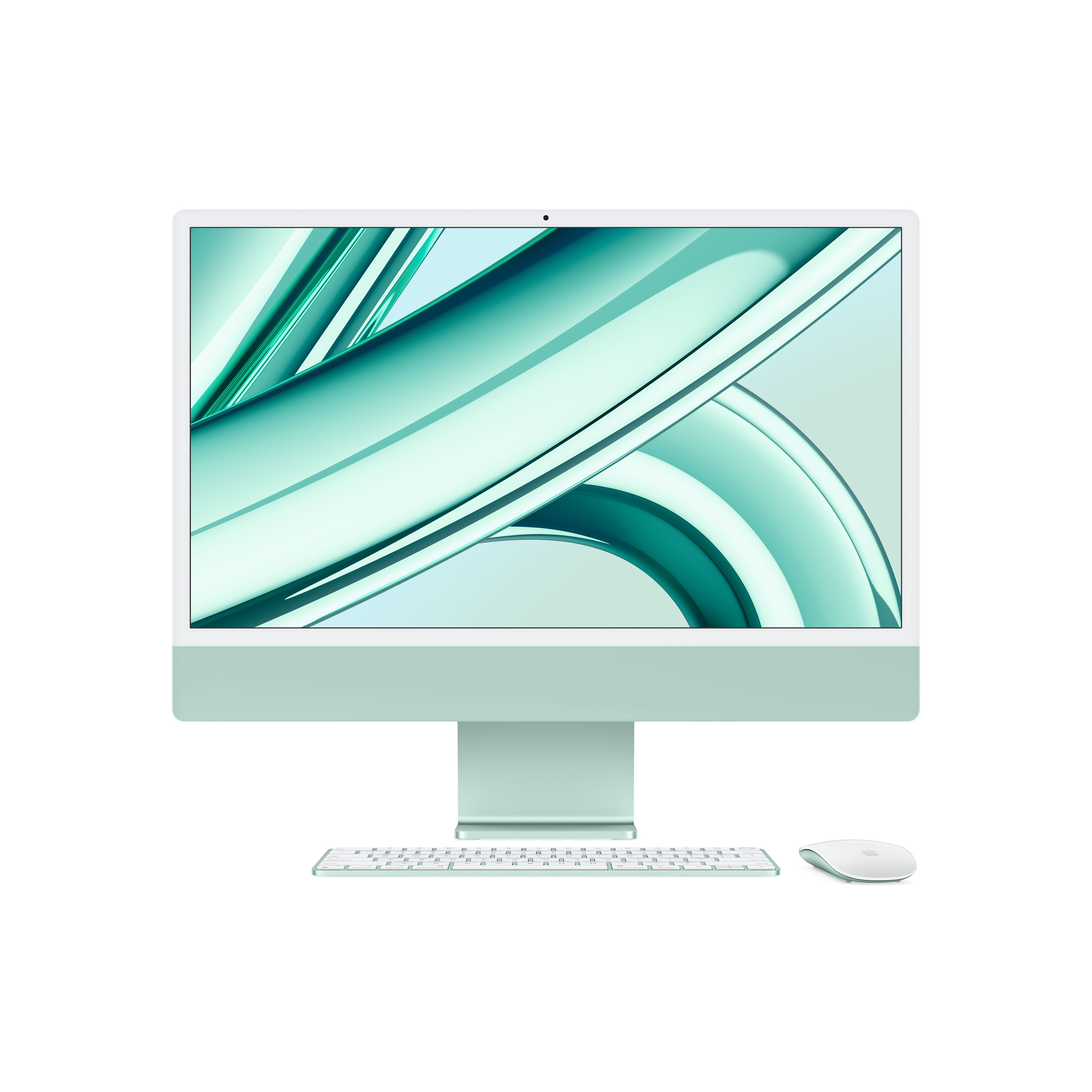 Apple iMac Apple M 59,7 cm (23.5') 4480 x 2520 pixlar 8 GB 256 GB SSD Allt-i-ett-dator macOS Sonoma Wi-Fi 6E (802.11ax) Grön