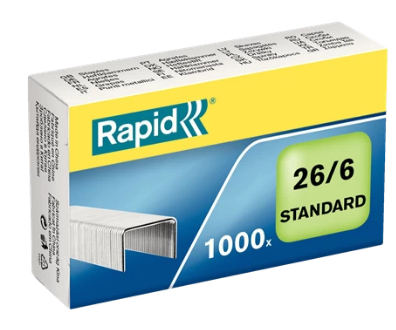 Rapid 24861300 häftklamrar Häftklammersats 1000 klammer