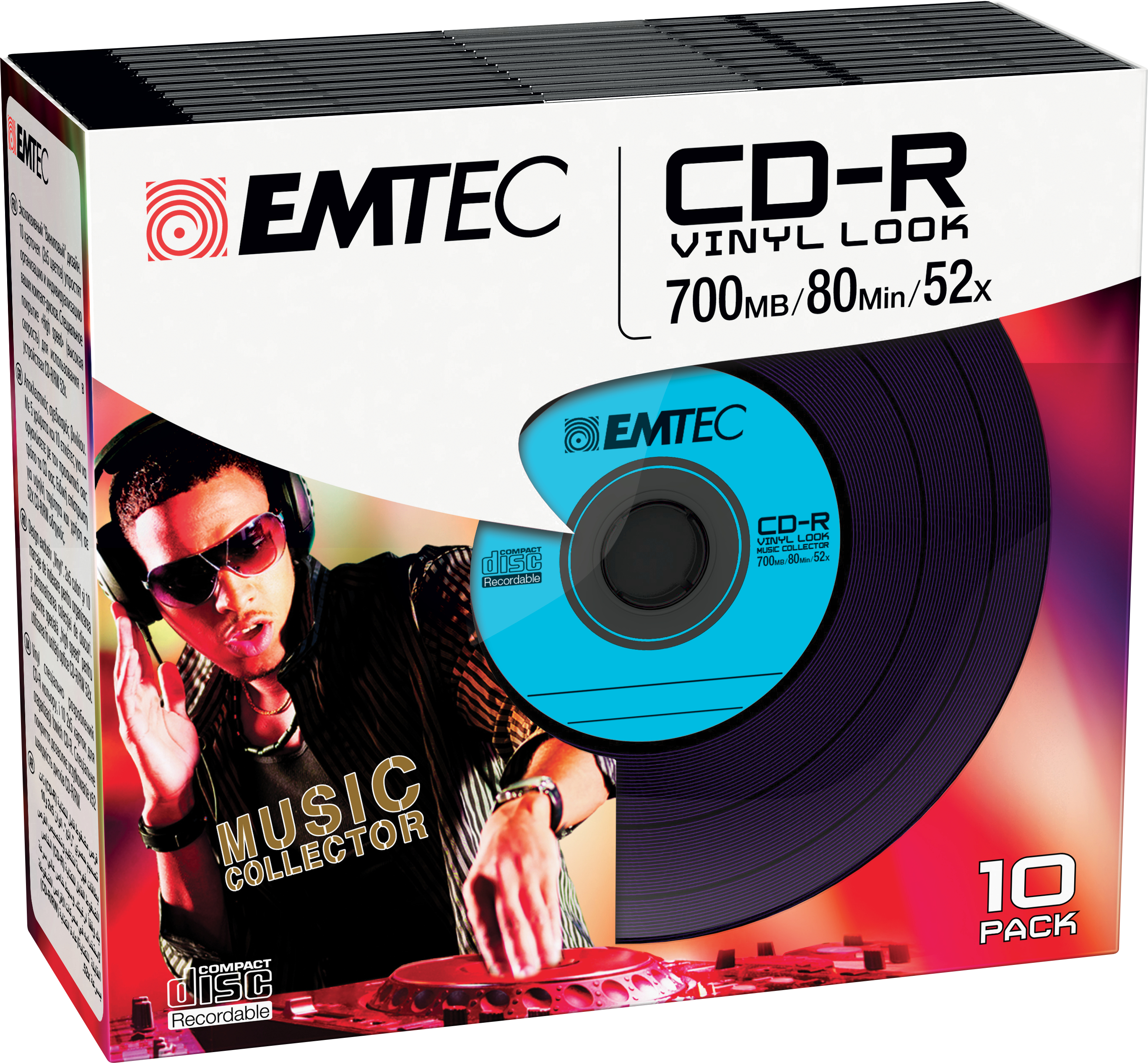 Emtec CD-R Vinyl Look 700 MB 10 styck