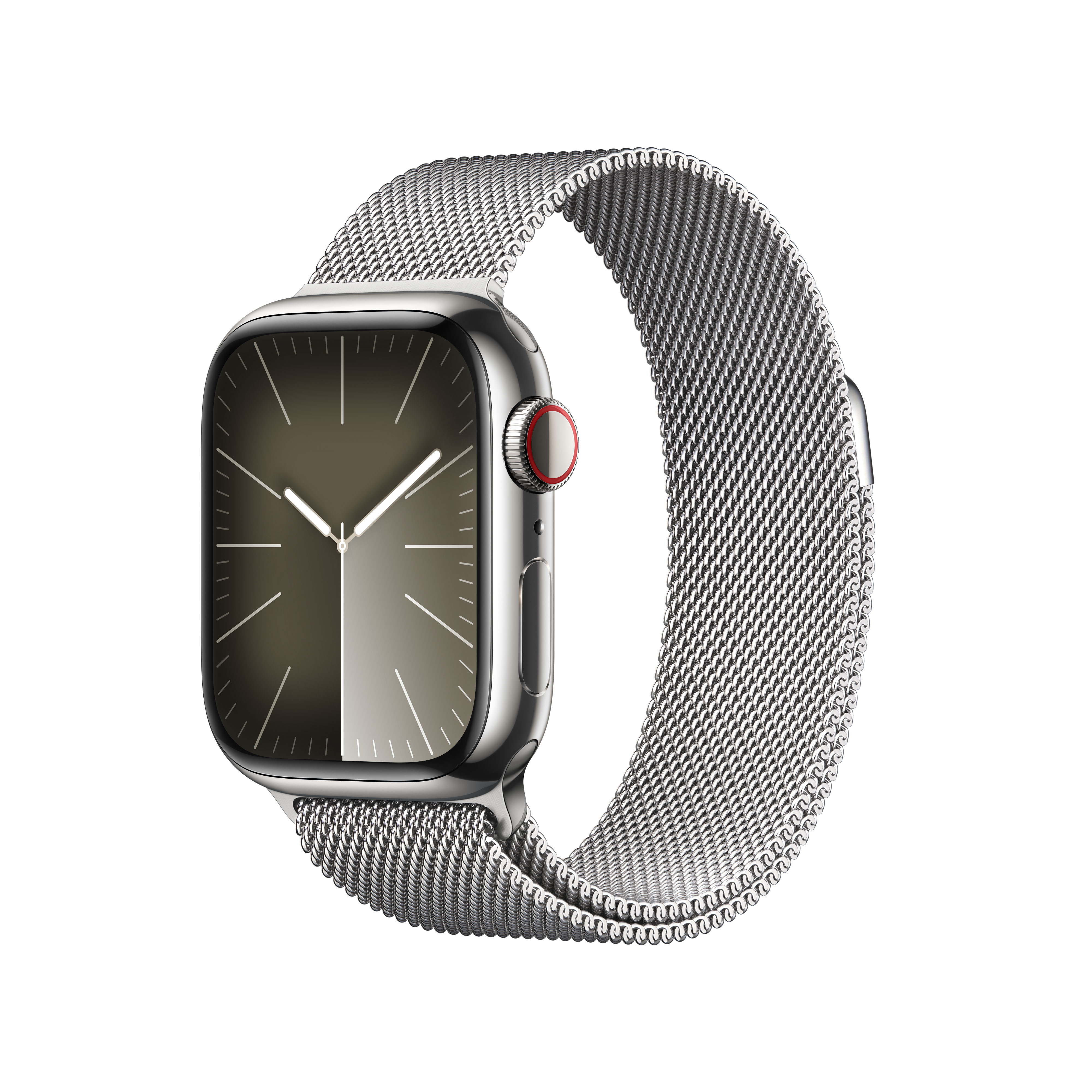 Apple Watch Series 9 41 mm Digital 352 x 430 pixlar Pekskärm 4G Silver Wi-Fi GPS