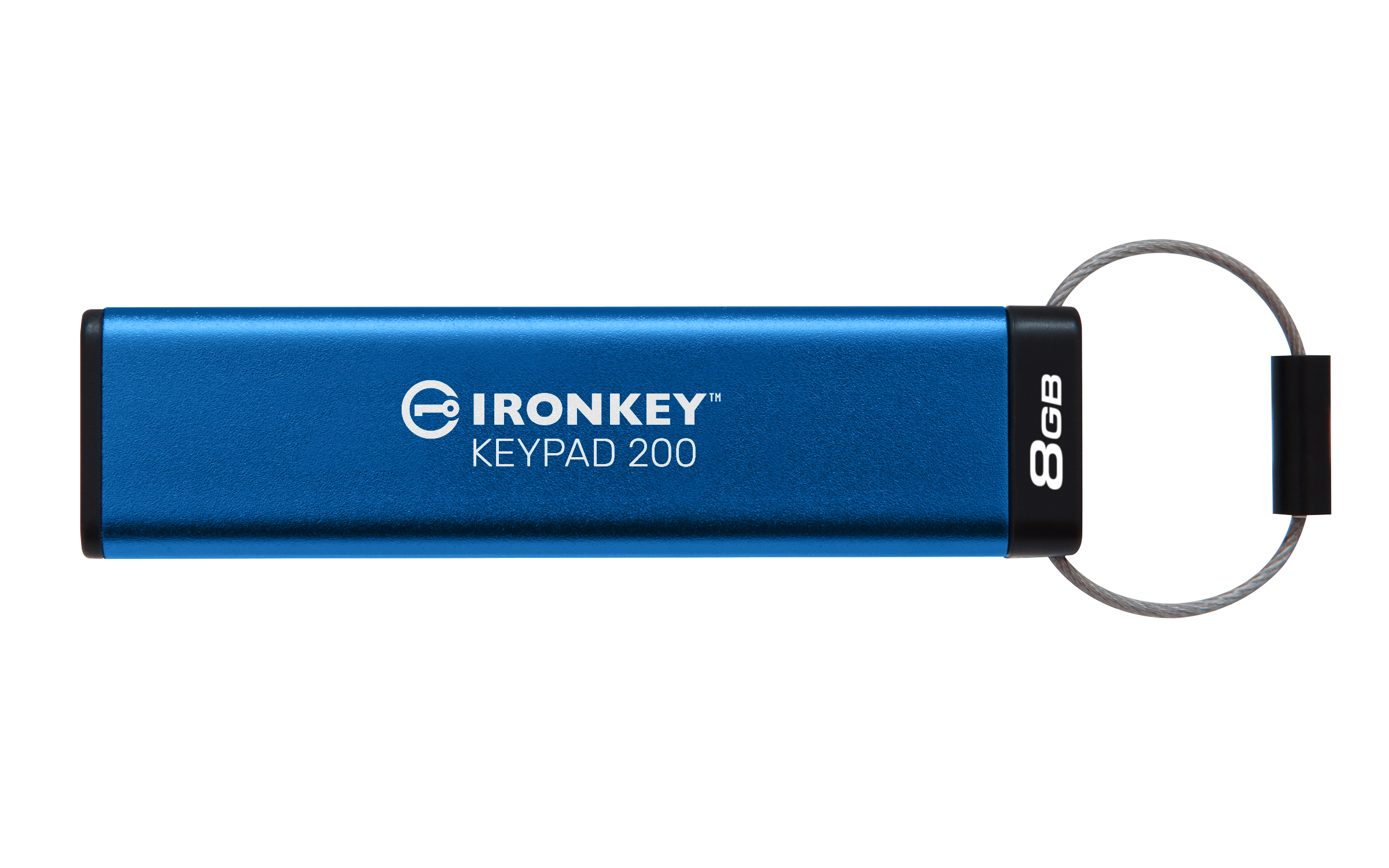 Kingston Technology IronKey Keypad 200 USB-sticka 8 GB USB Type-A 3.2 Gen 1 (3.1 Gen 1) Blå