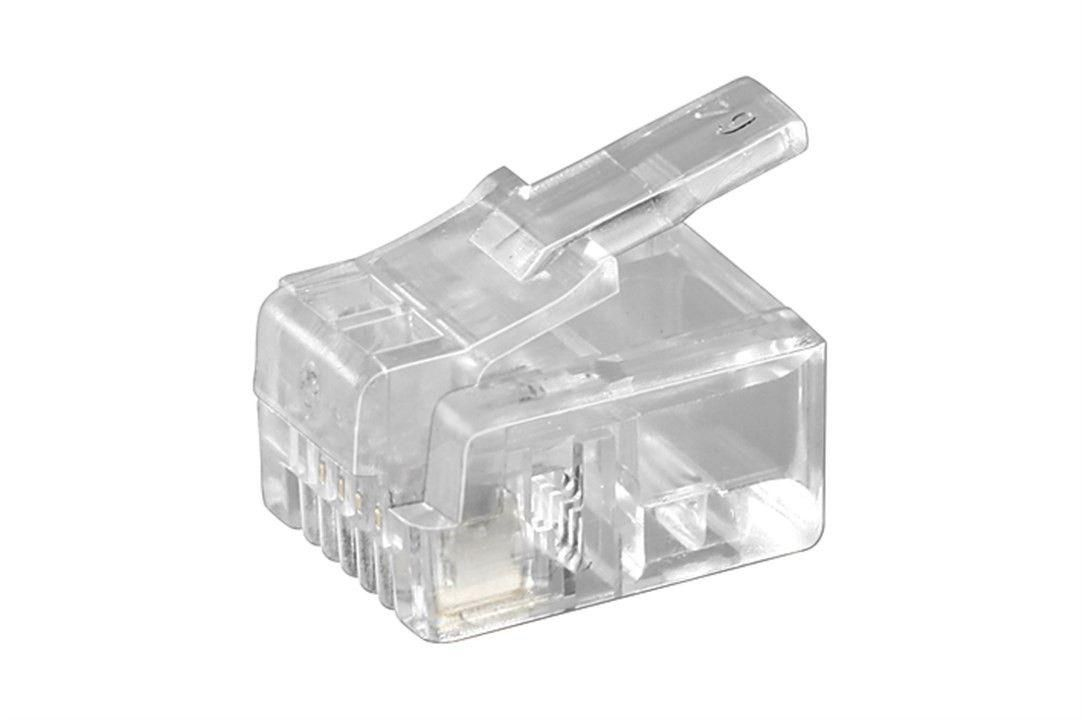 Microconnect KON501-10 kabelkontakter RJ11 Transparent