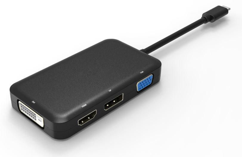 Microconnect USB3.1CCOM10 USB-grafikadapter 3840 x 2160 pixlar Svart