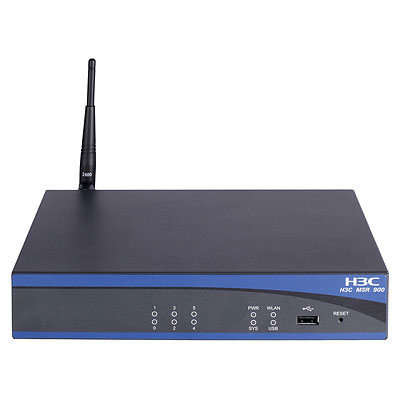 Hewlett Packard Enterprise A-MSR900 kabelansluten router Snabb Ethernet Blå, Grå