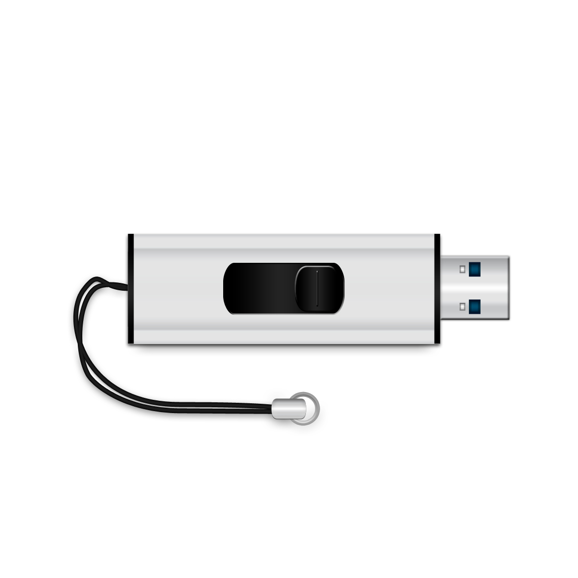MediaRange MR914 USB-sticka 8 GB USB Type-A 3.2 Gen 1 (3.1 Gen 1) Svart, Silver