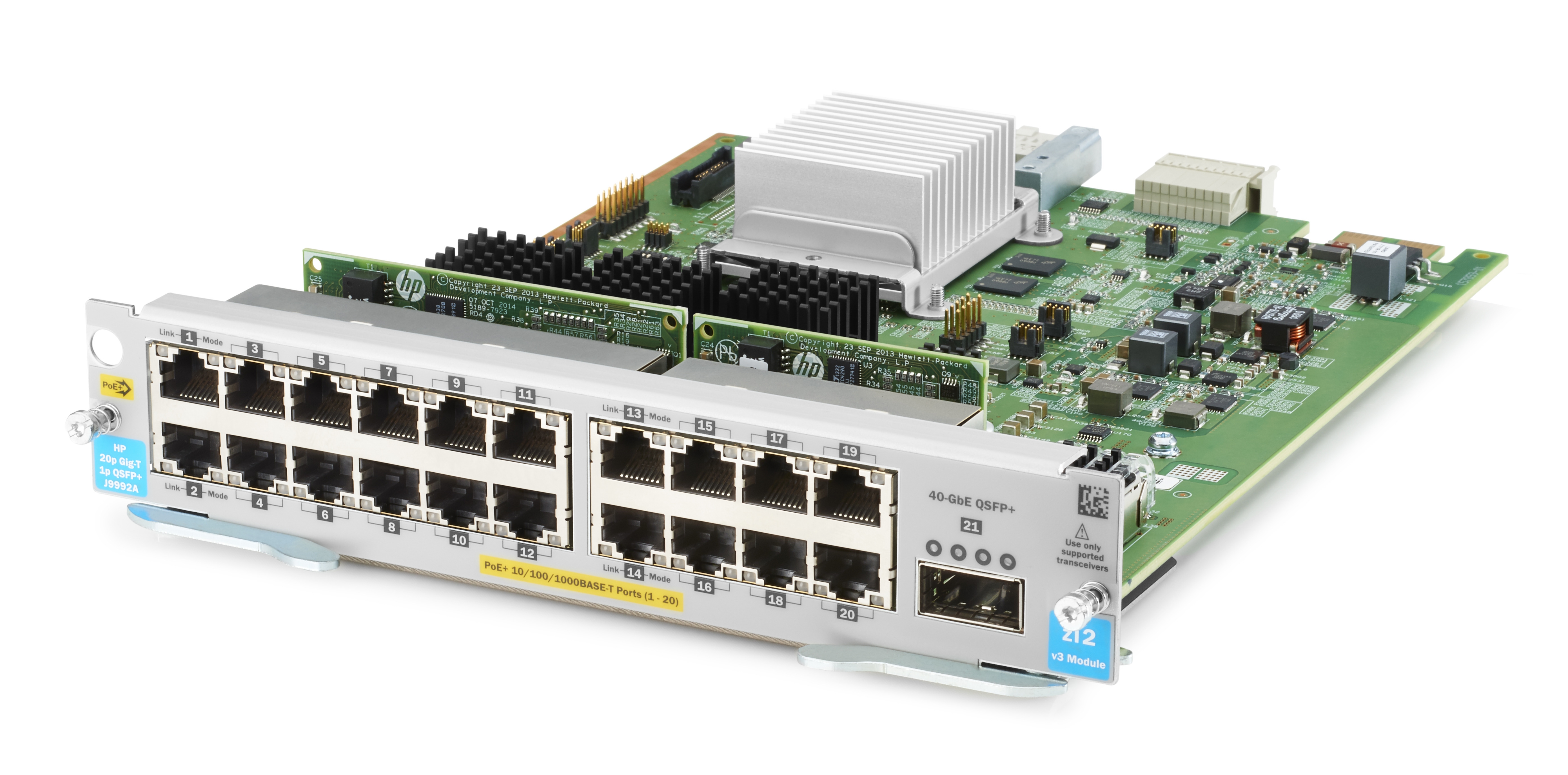 Hewlett Packard Enterprise 20-port 10/100/1000BASE-T PoE+ MACsec / 1-port 40GbE QSFP+ v3 zl2 nätverksswitchmoduler Gigabit Ethernet