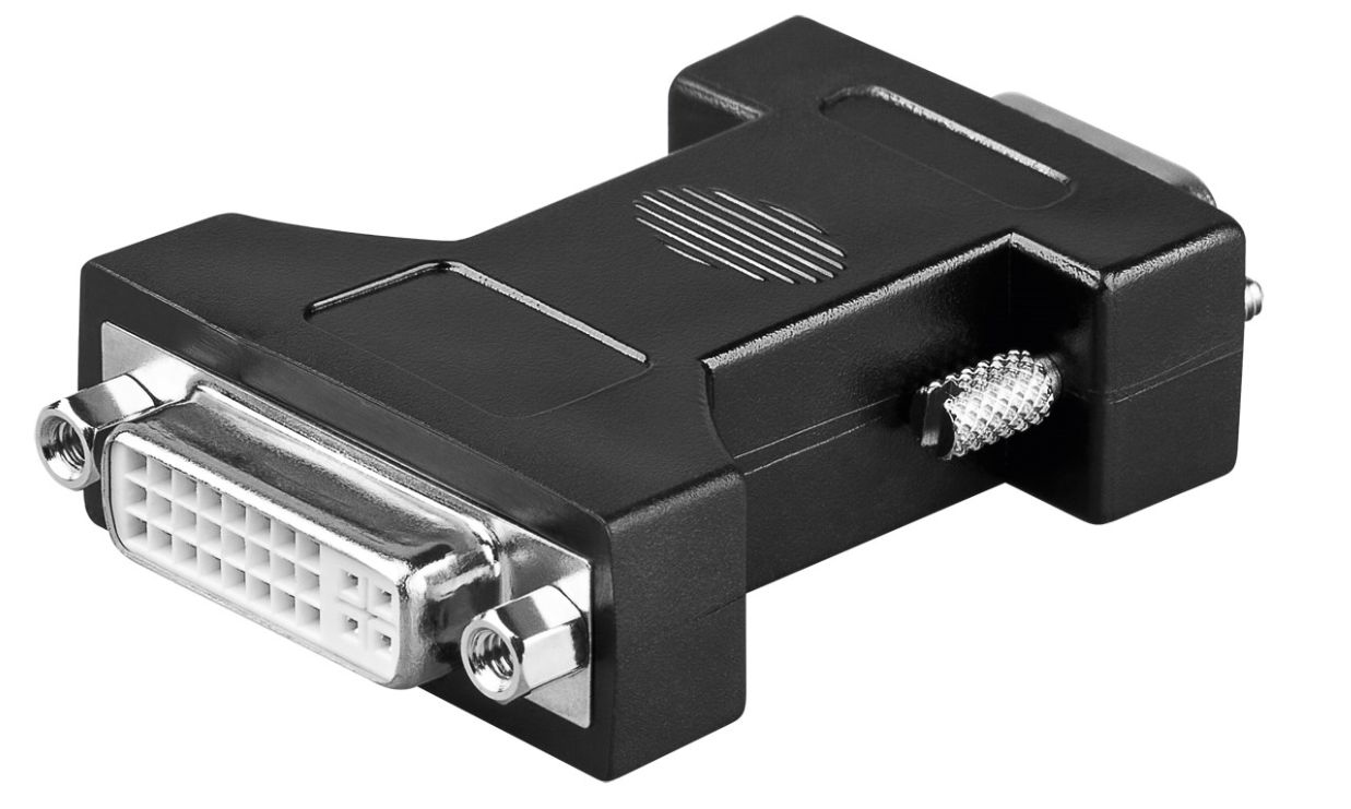 Microconnect MONBG kabelomvandlare (hane/hona) HD15 DVI-I 24+5Pin Svart