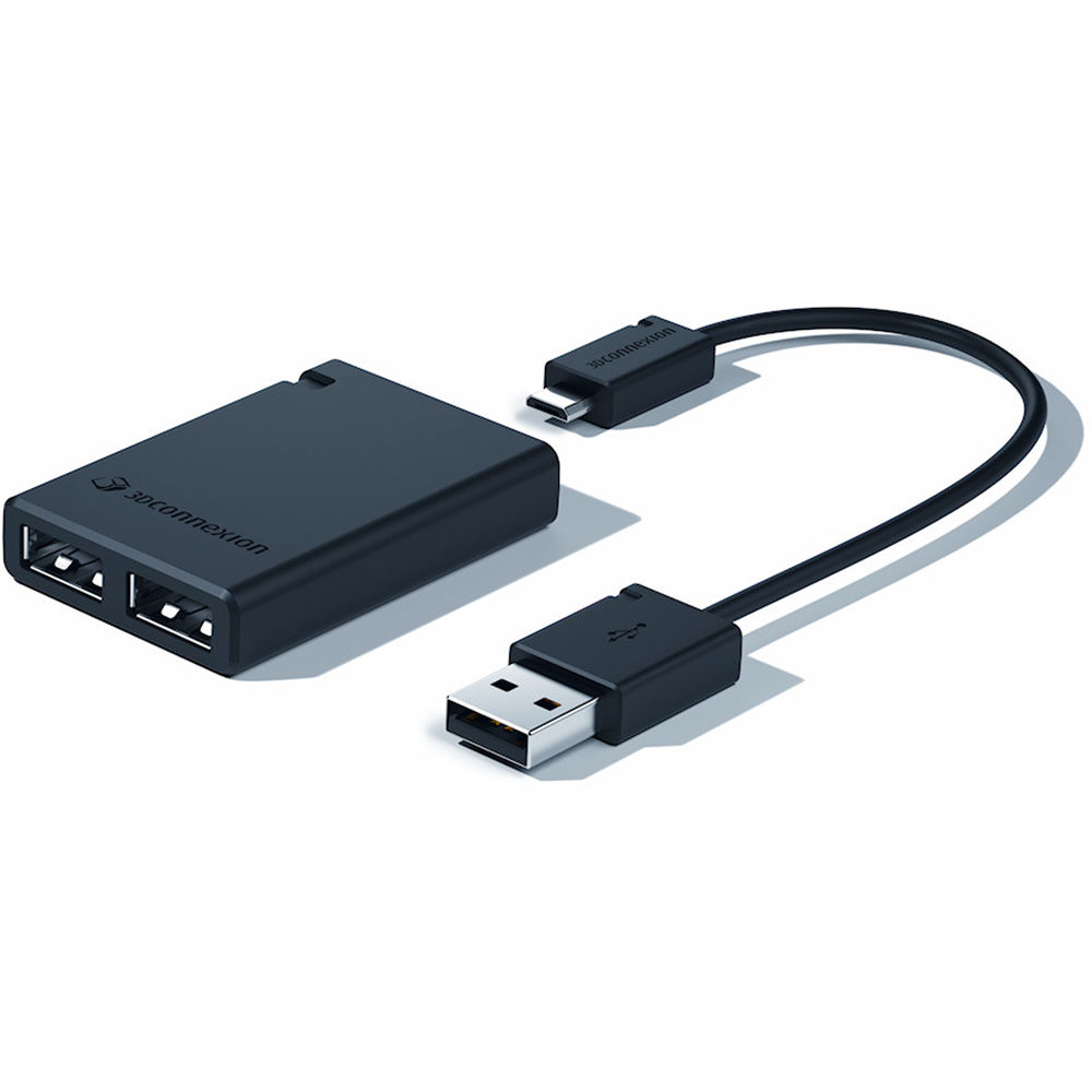 3Dconnexion 3DX-700051 gränssnittshubbar USB 2.0 Svart