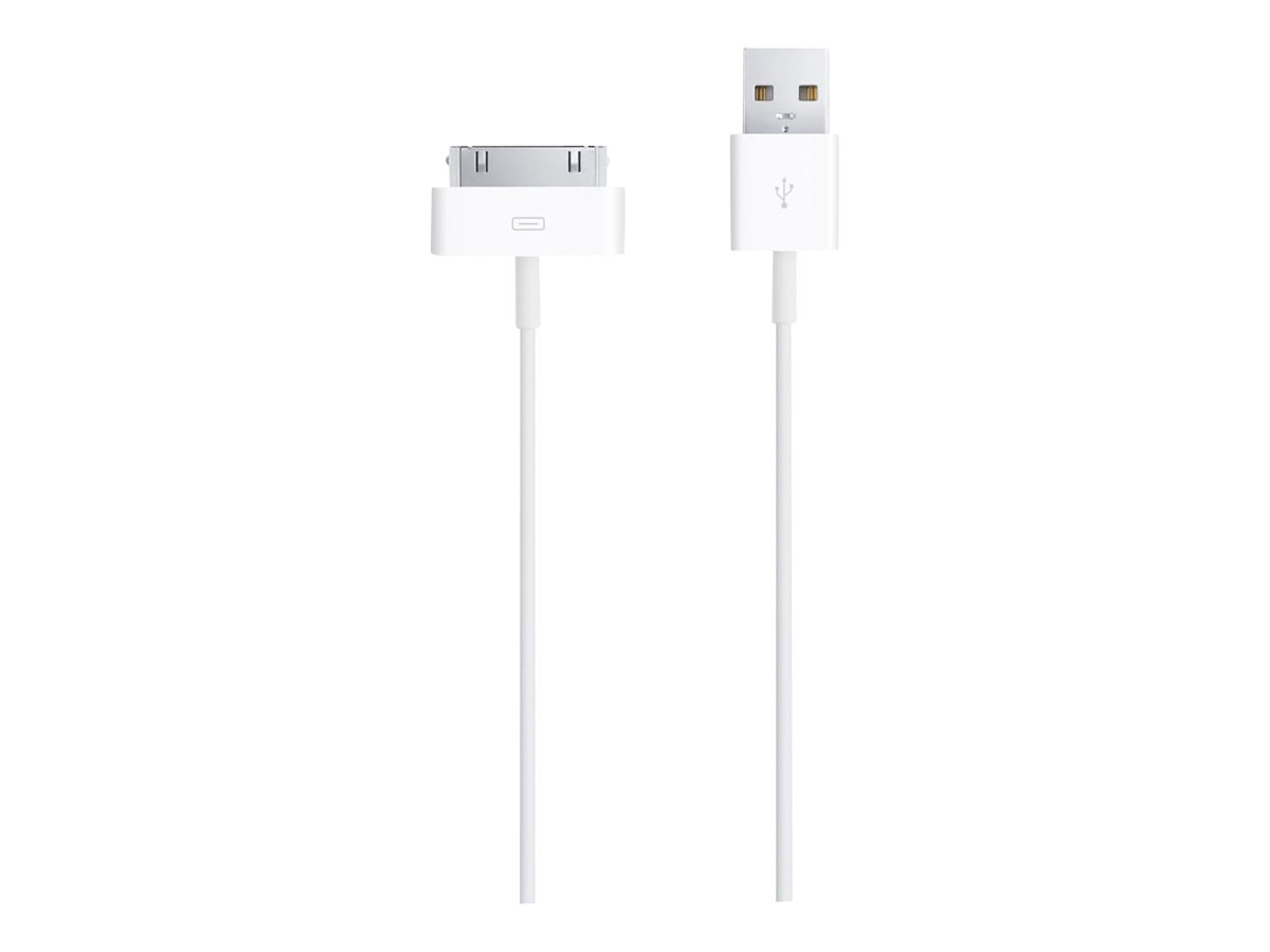 Apple 30-pin - USB2.0 mobiltelefonkablar Vit USB A Apple 30-pin
