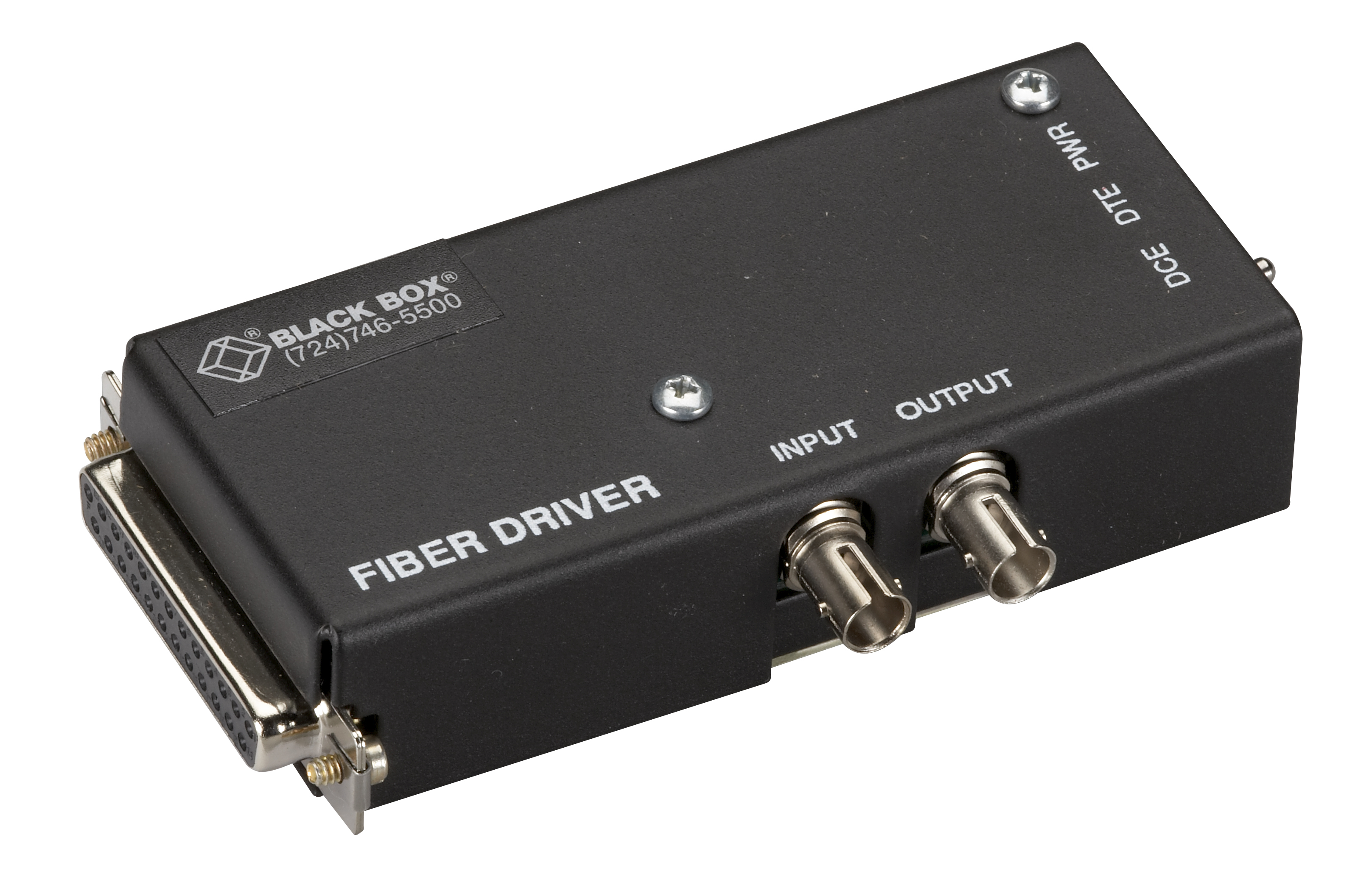Black Box MD940A-F konverterare/repeaters/isolatorer RS-232 Fiber (ST) Svart