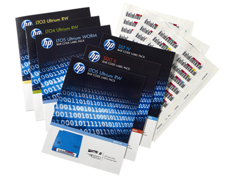 Hewlett Packard Enterprise Q2014A etikett till lagringsmedia 100 styck Självhäftande etikett