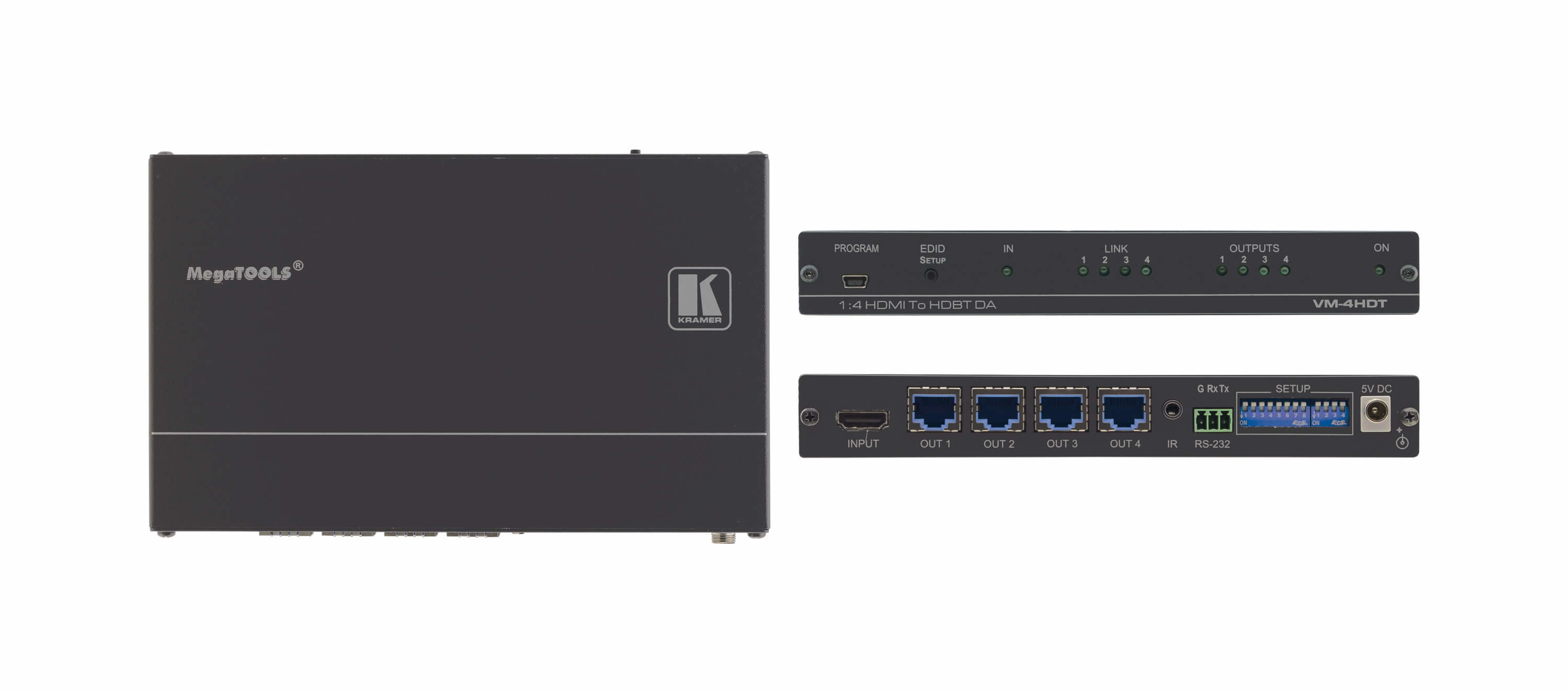 Kramer Electronics VM-4HDT video distributörer