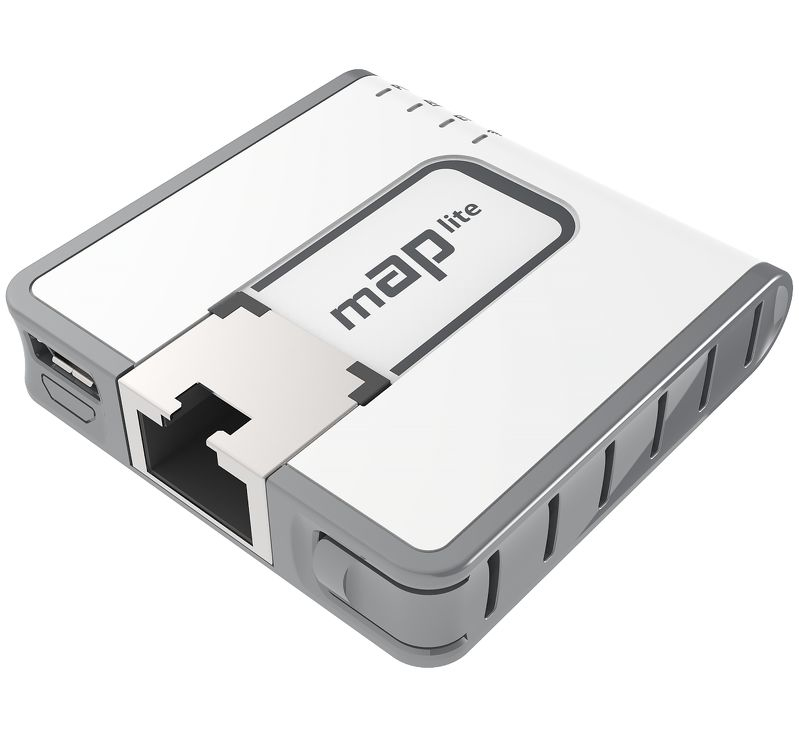 Mikrotik mAP lite Vit Strömförsörjning via Ethernet (PoE) stöd