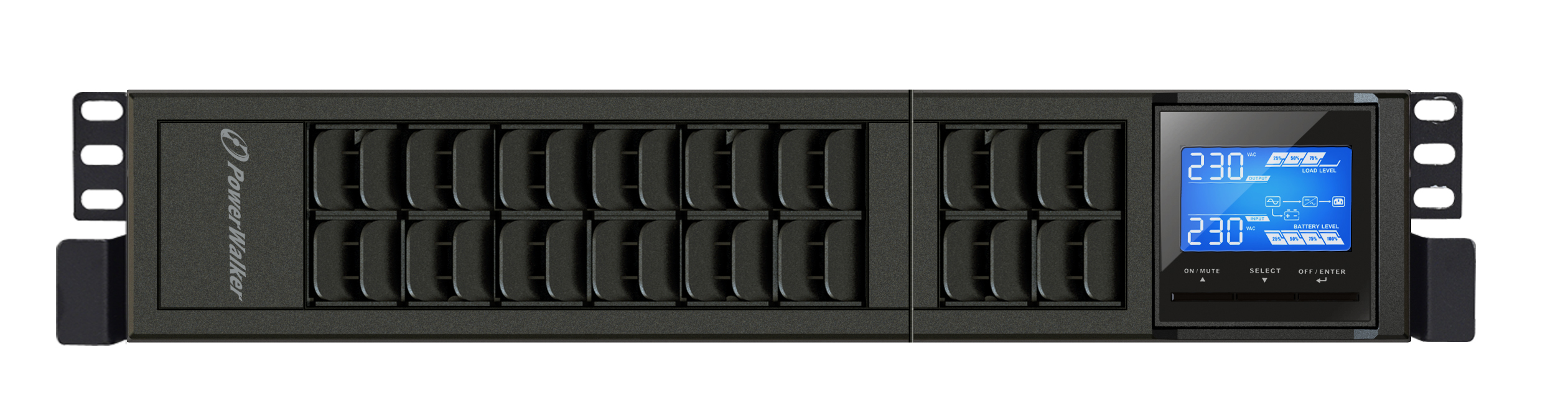 PowerWalker VFI 1000 CRS Dubbelkonvertering (Online) 1 kVA 800 W 3 AC-utgångar