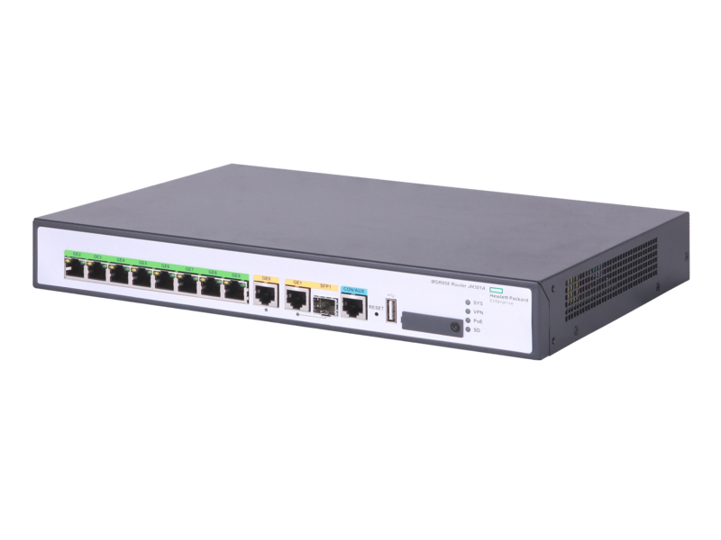 Hewlett Packard Enterprise MSR958 kabelansluten router Gigabit Ethernet Grå