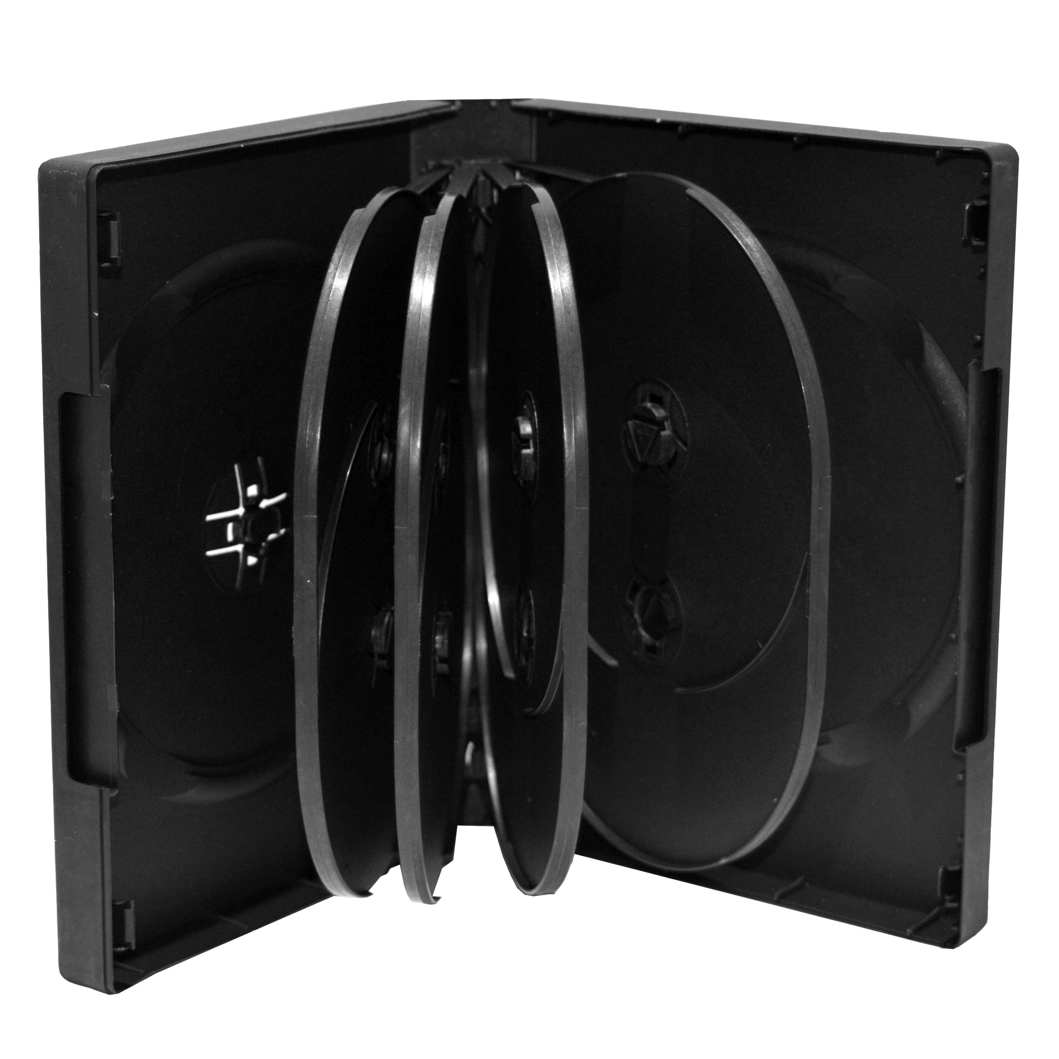 MediaRange BOX35-10 fodral till optiska skivor DVD-fodral 10 diskar Svart