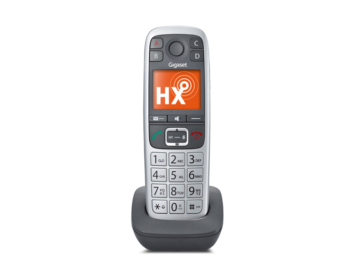 Gigaset E560HX Analog telefon/DECT-telefon Namn och uppringnings-ID Grå, Silver
