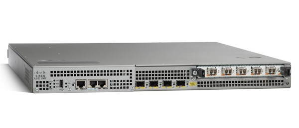 Cisco ASR 1001 kabelansluten router Gigabit Ethernet Grå