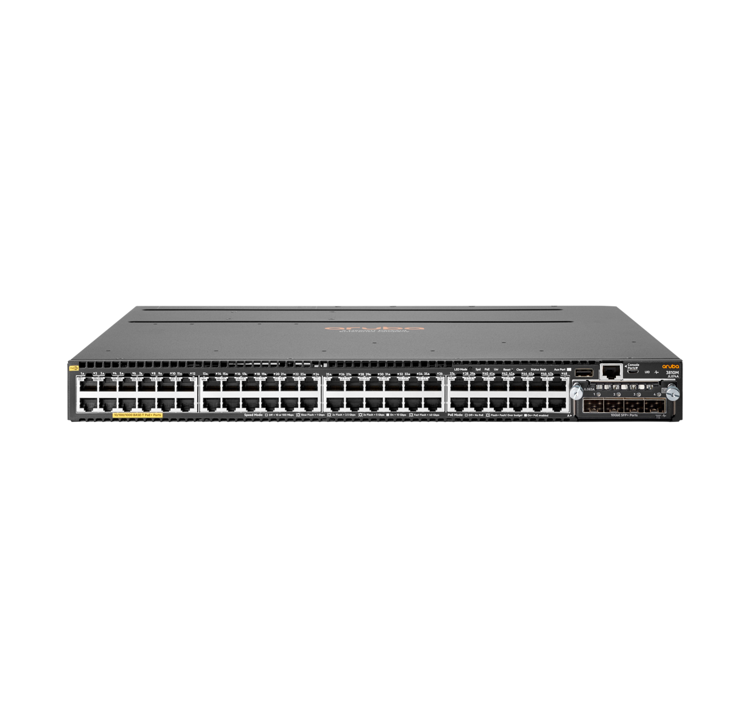 Aruba 3810M 48G PoE+ 4SFP+ 680W hanterad L3 Gigabit Ethernet (10/100/1000) Strömförsörjning via Ethernet (PoE) stöd 1U Grå