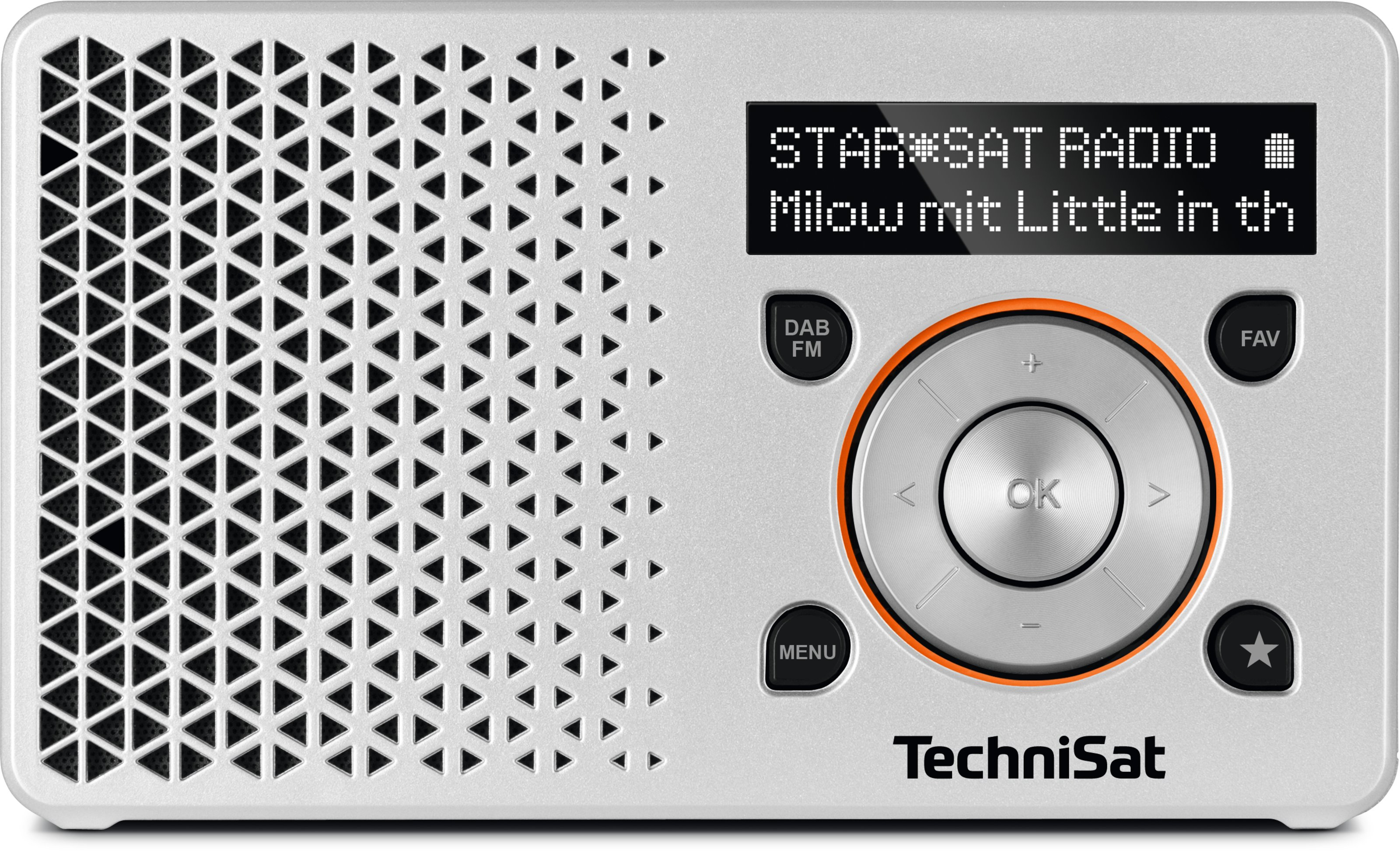 TechniSat DigitRadio 1 Bärbar Digital Orange, Silver