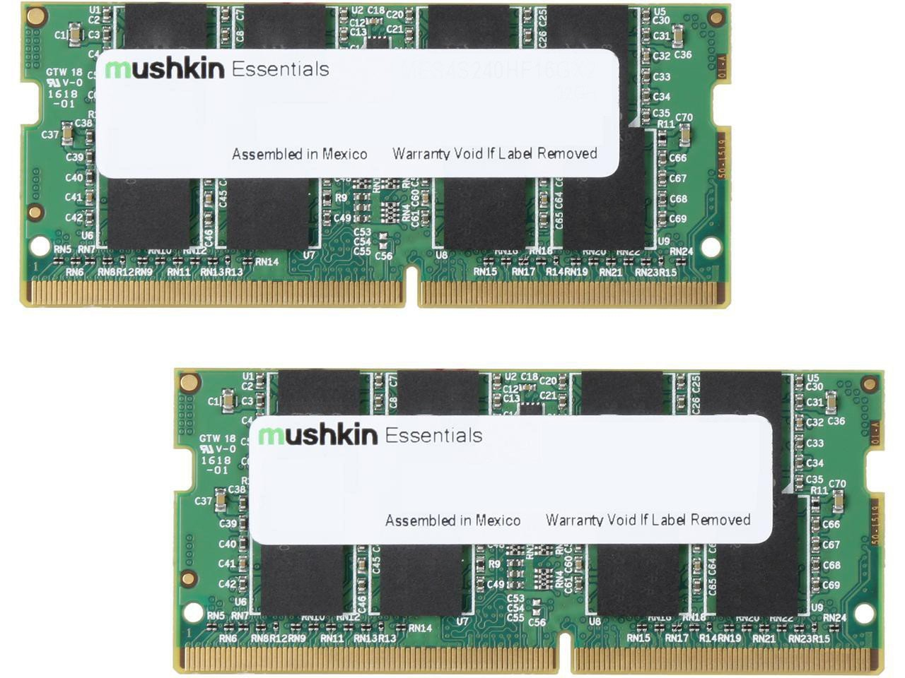Mushkin Essentials RAM-minnen 64 GB 2 x 32 GB DDR4 2666 MHz