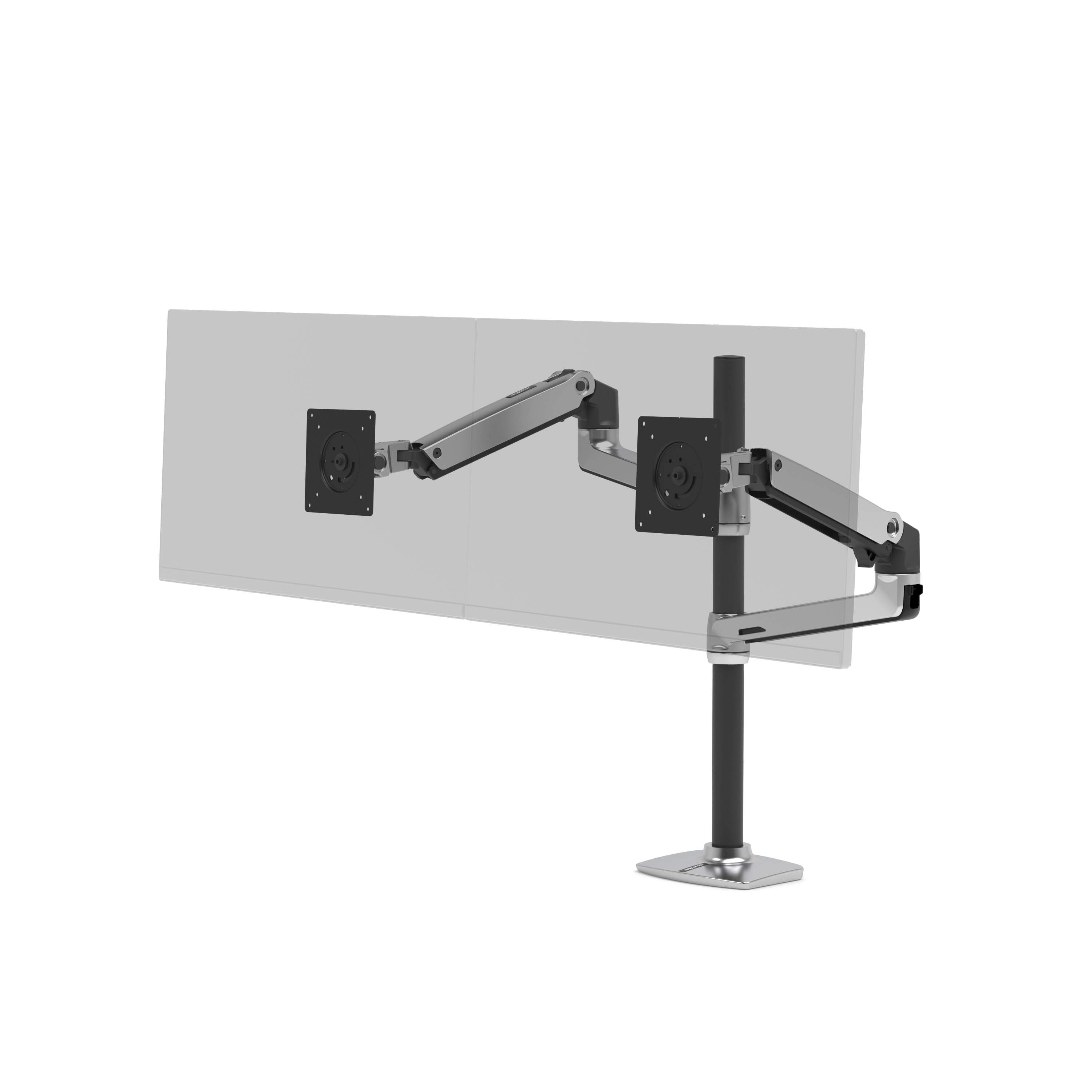 Ergotron LX Series LX Dual Stacking Arm Tall Pole 101,6 cm (40') Gjuten aluminium Bord