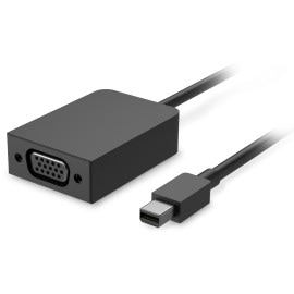 Microsoft EJQ-00005 videokabeladapter VGA (D-Sub) Mini DisplayPort Svart