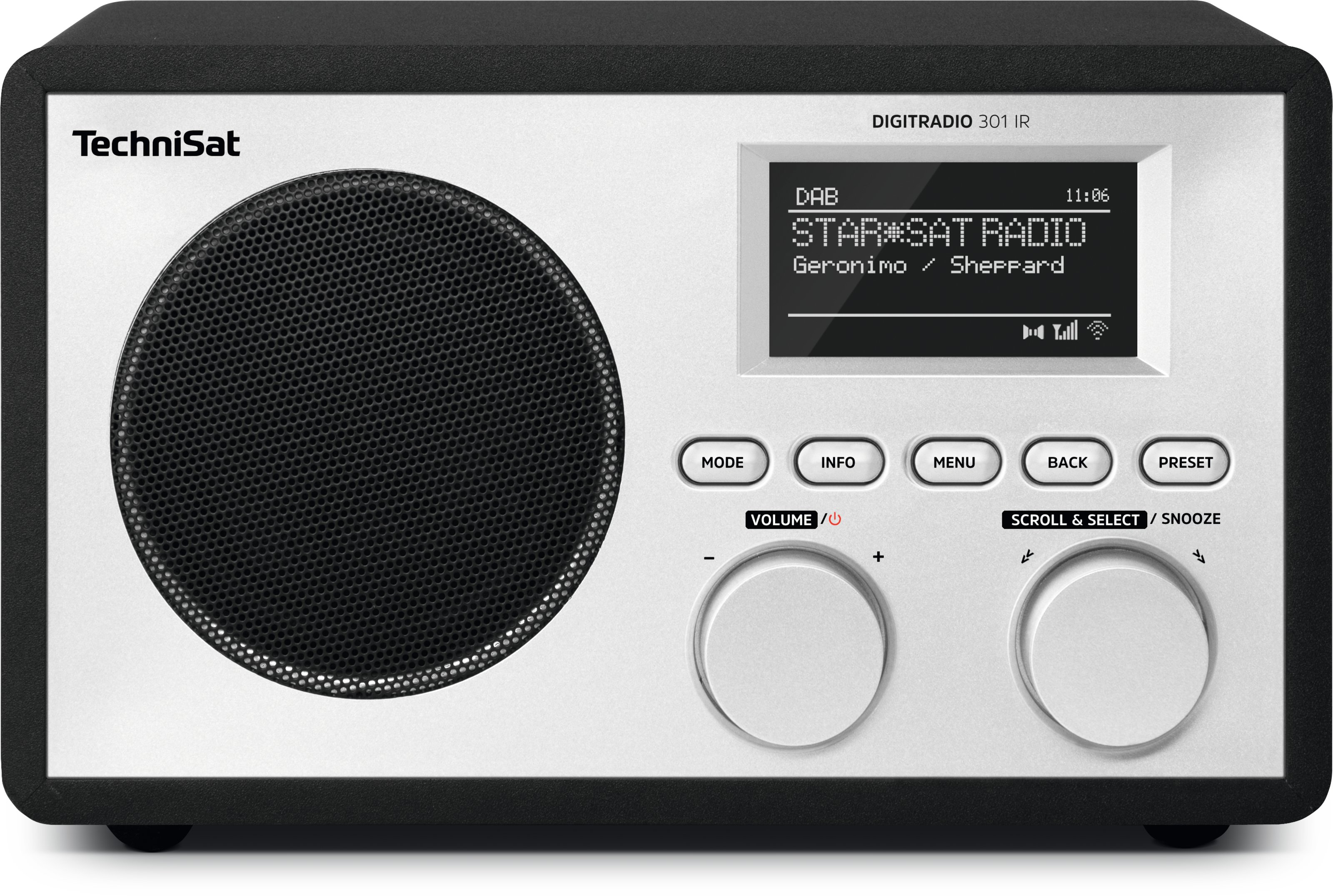 TechniSat DIGITRADIO 301 IR Internet Digital Svart, Silver