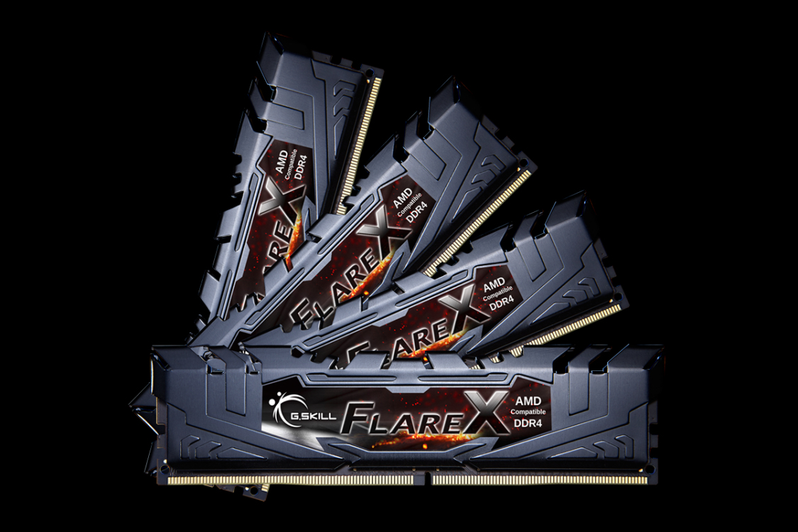 G.Skill Flare X (for AMD) F4-2933C16Q-32GFX RAM-minnen 32 GB 4 x 8 GB DDR4 2933 MHz