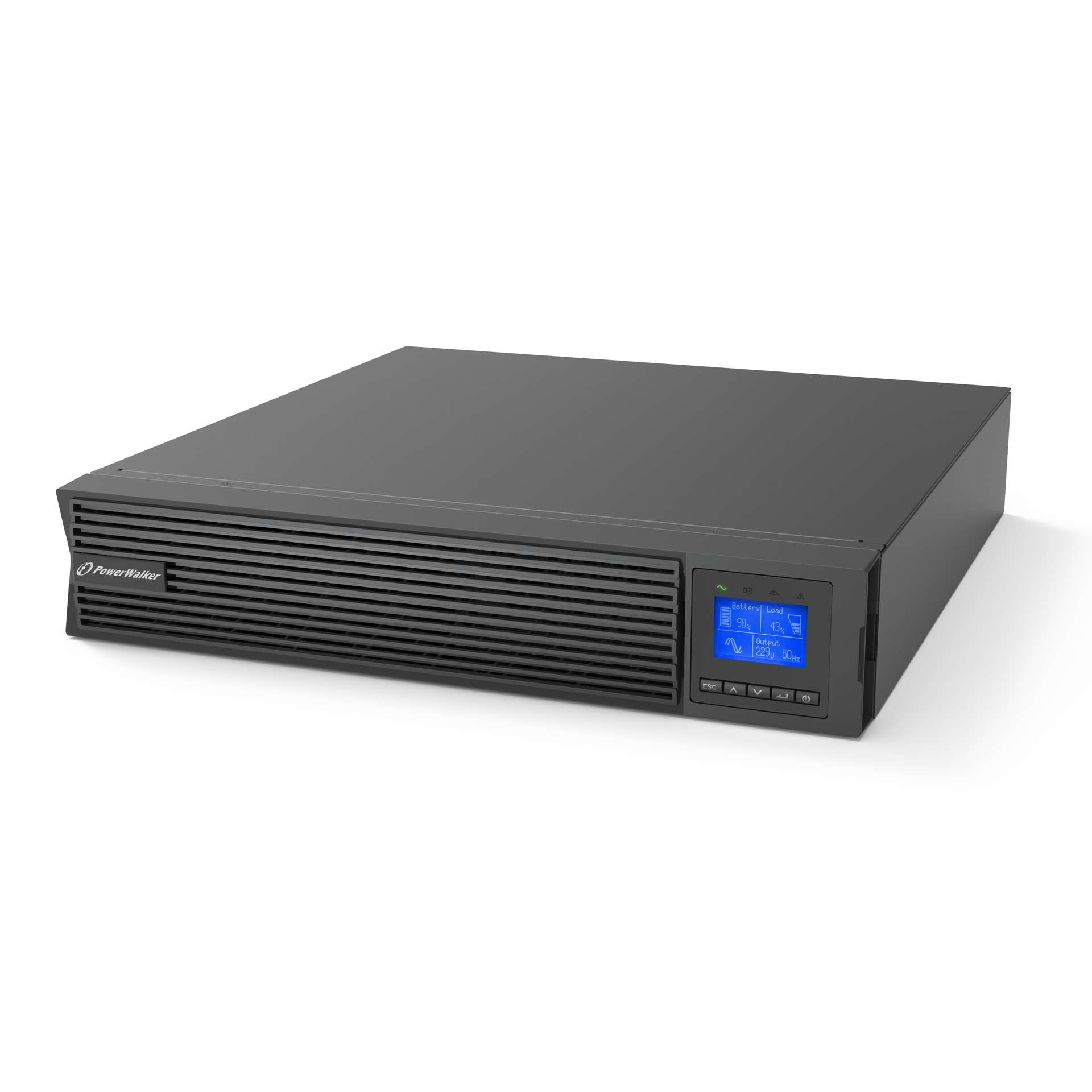 PowerWalker VFI 1000 ICR IoT UK strömskydd (UPS) Dubbelkonvertering (Online) 1 kVA 1000 W 8 AC-utgångar