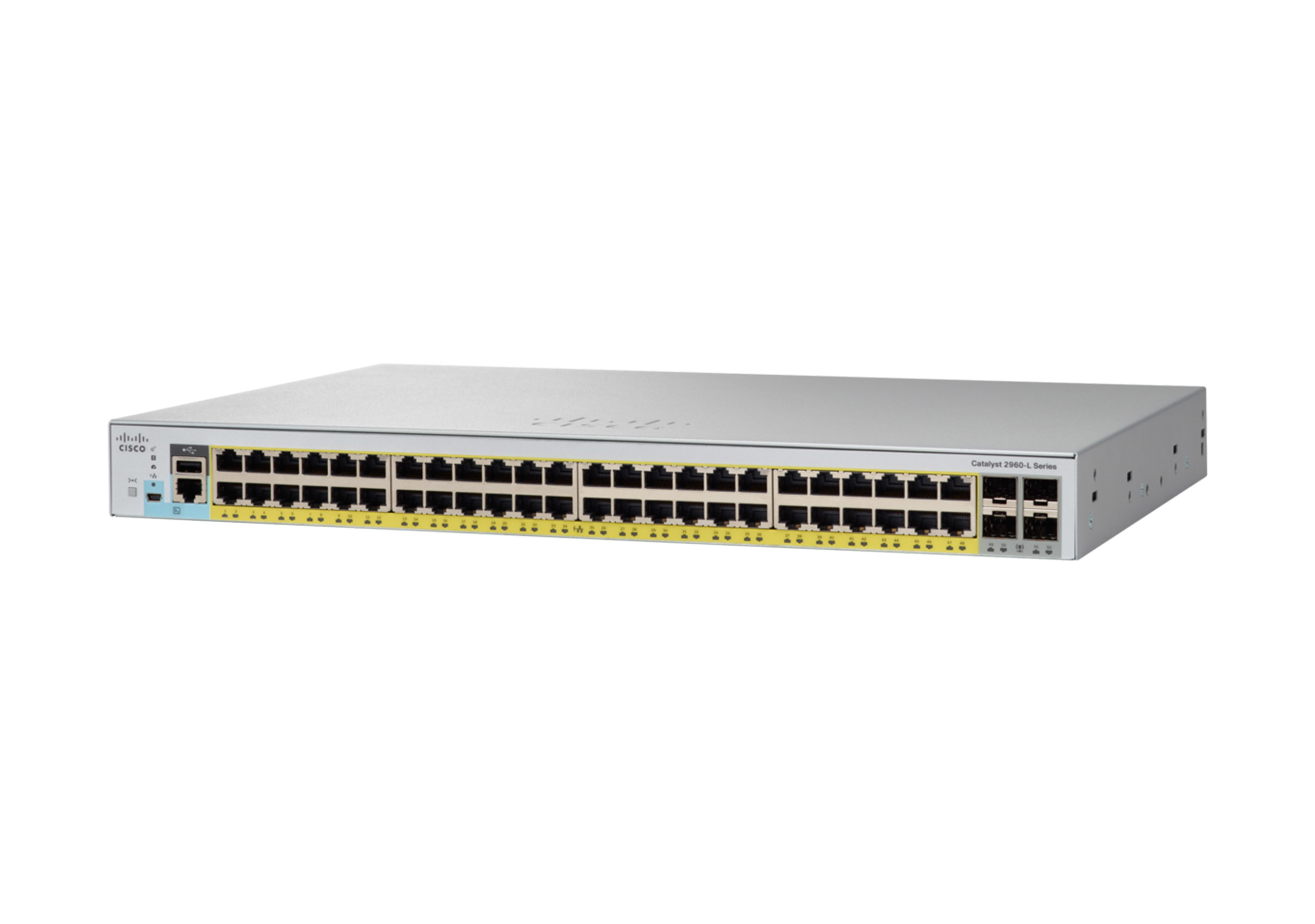 Cisco Catalyst 2960-L hanterad L2 Gigabit Ethernet (10/100/1000) Strömförsörjning via Ethernet (PoE) stöd 1U Grå