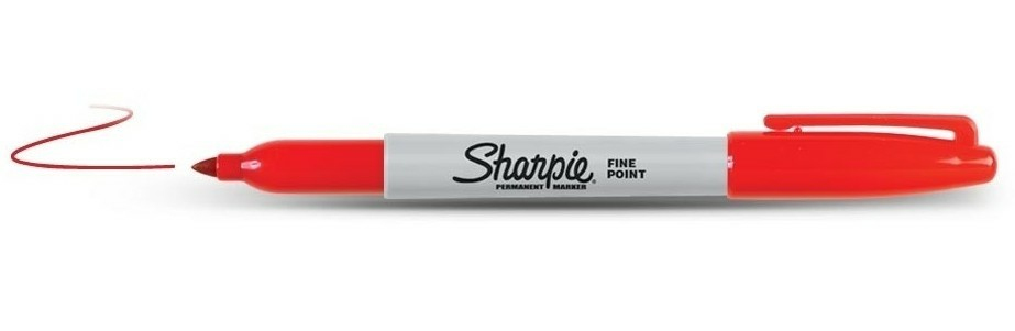 Sharpie Fine Point markeringspennor Fin spets Röd