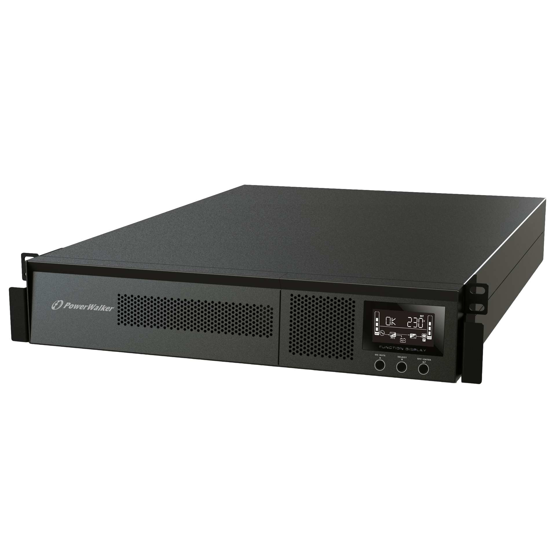 PowerWalker VFI 1000 RMG PF1 strömskydd (UPS) Dubbelkonvertering (Online) 1 kVA 1000 W 8 AC-utgångar