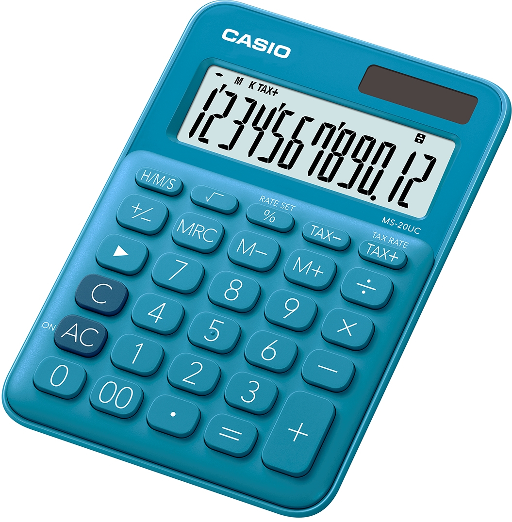 Casio MS-20UC-BU miniräknare Skrivbord Grundläggande Blå
