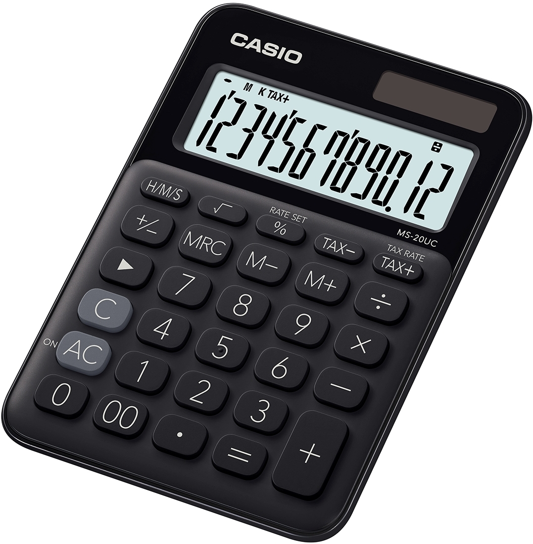 Casio MS-20UC-BK miniräknare Skrivbord Grundläggande Svart